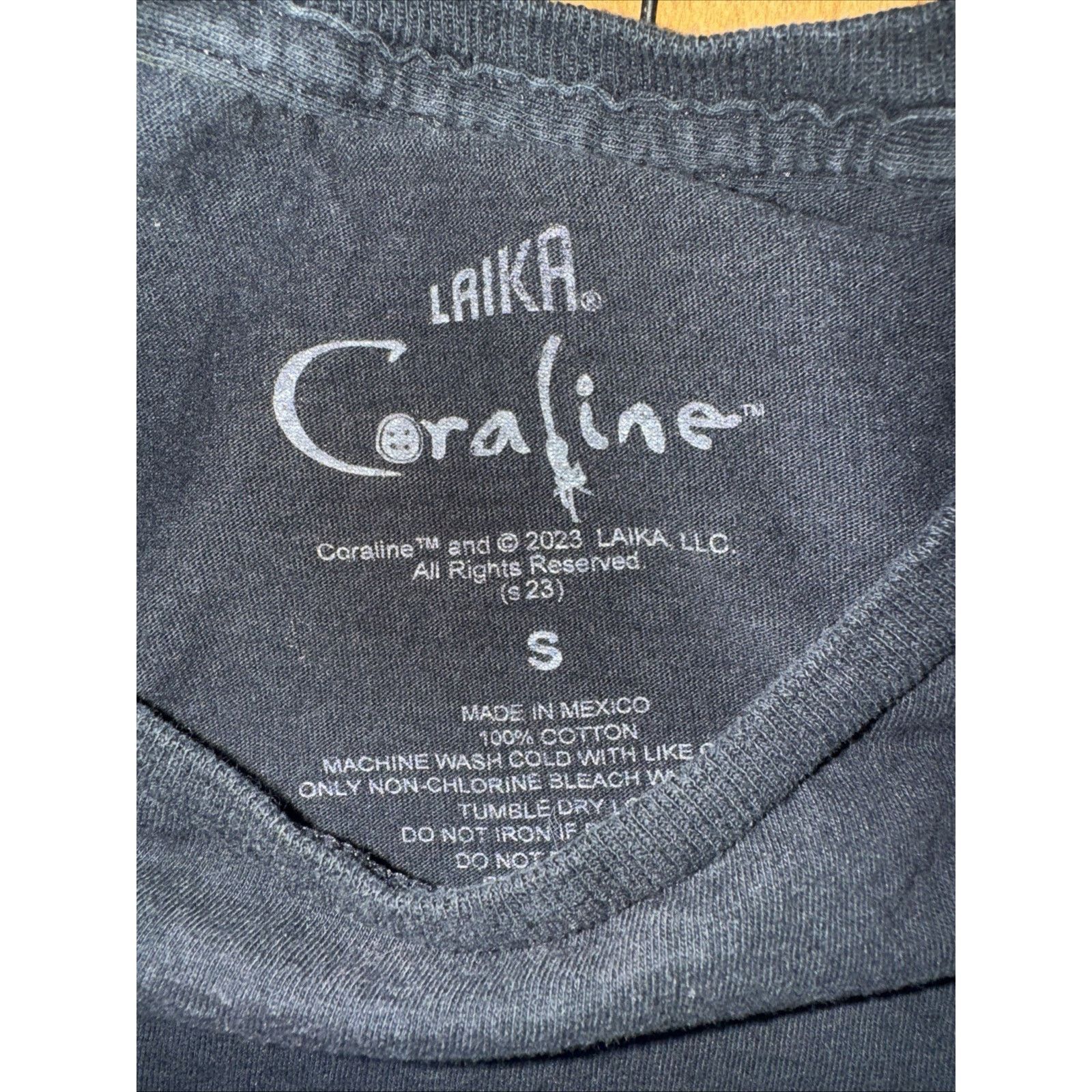 Lakai × Vintage Coraline Movie Graphic T-Shirt Black S 17x24 Laika Animation Size US S / EU 44-46 / 1 - 3 Thumbnail