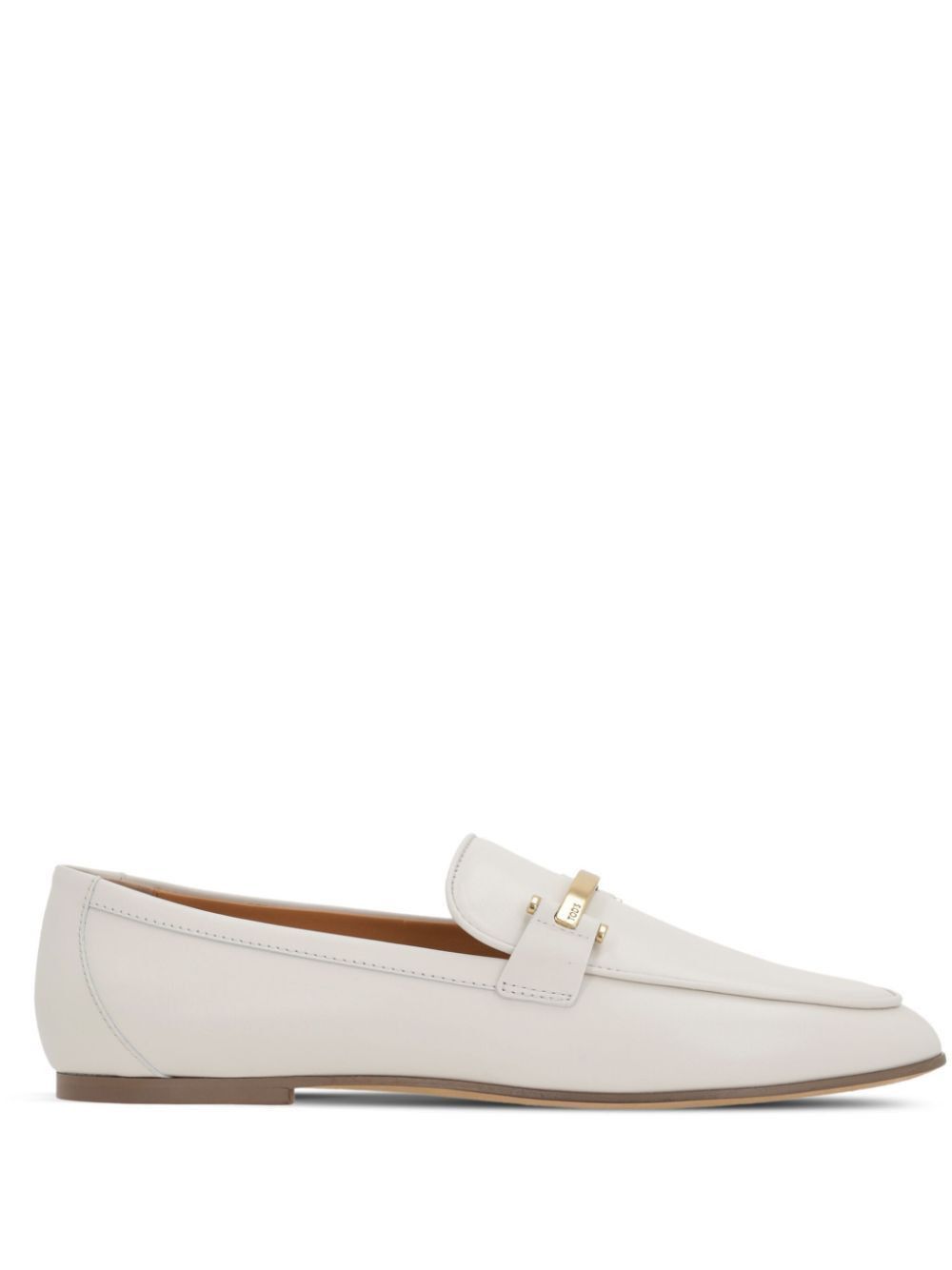 Tod's BRANDED METAL BAR LEATHER LOAFERS Size US 8 / IT 38 - 1 Thumbnail