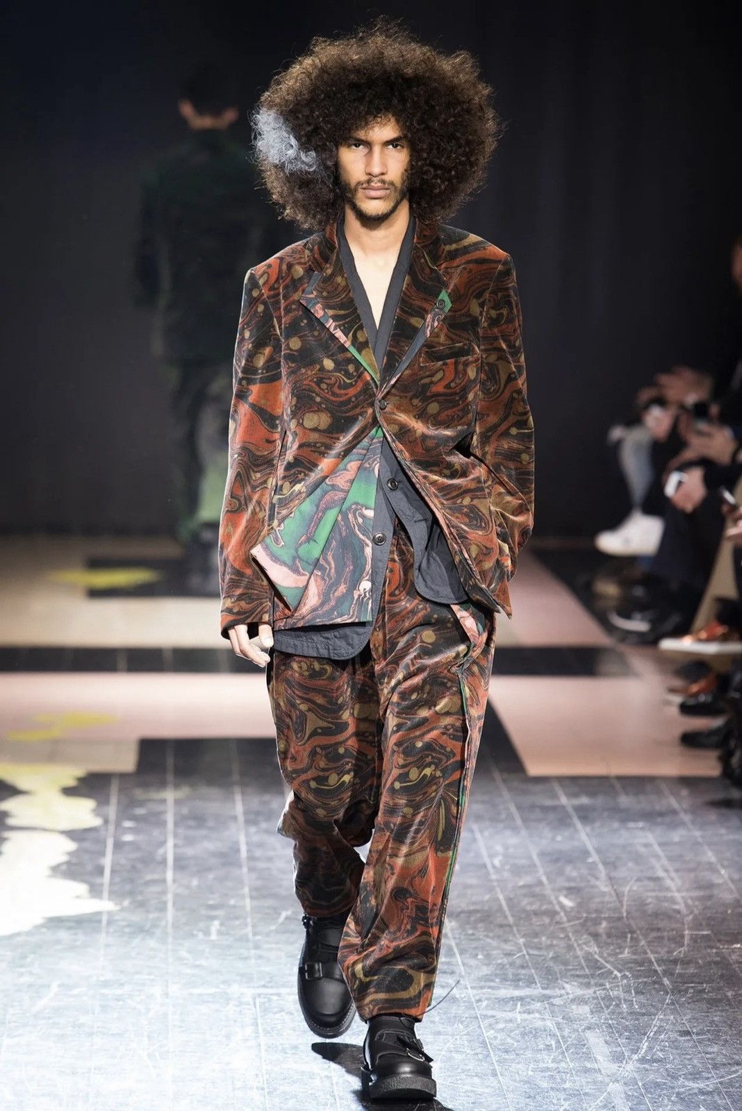 Yohji Yamamoto Yohji Yamamoto P.H. F/W 2015 Marble Jacket Sz.3 (Rare) Size US L / EU 52-54 / 3 - 3 Thumbnail