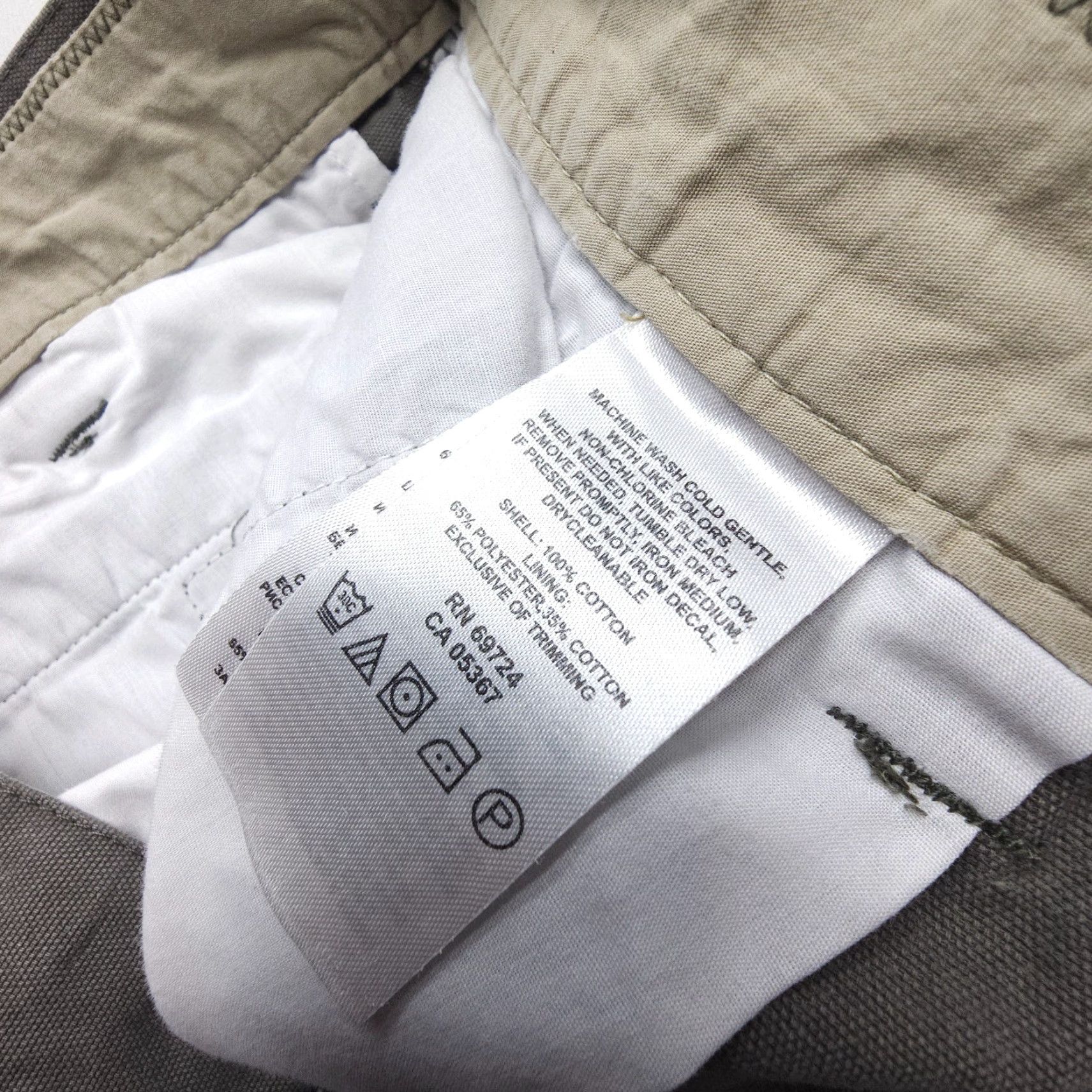 Vintage Columbia Pants Mens 36x30 Inseam Green Canvas Utility Straight Front Work Casual Travel 90s Theme American Size US 36 / EU 52 - 7 Thumbnail