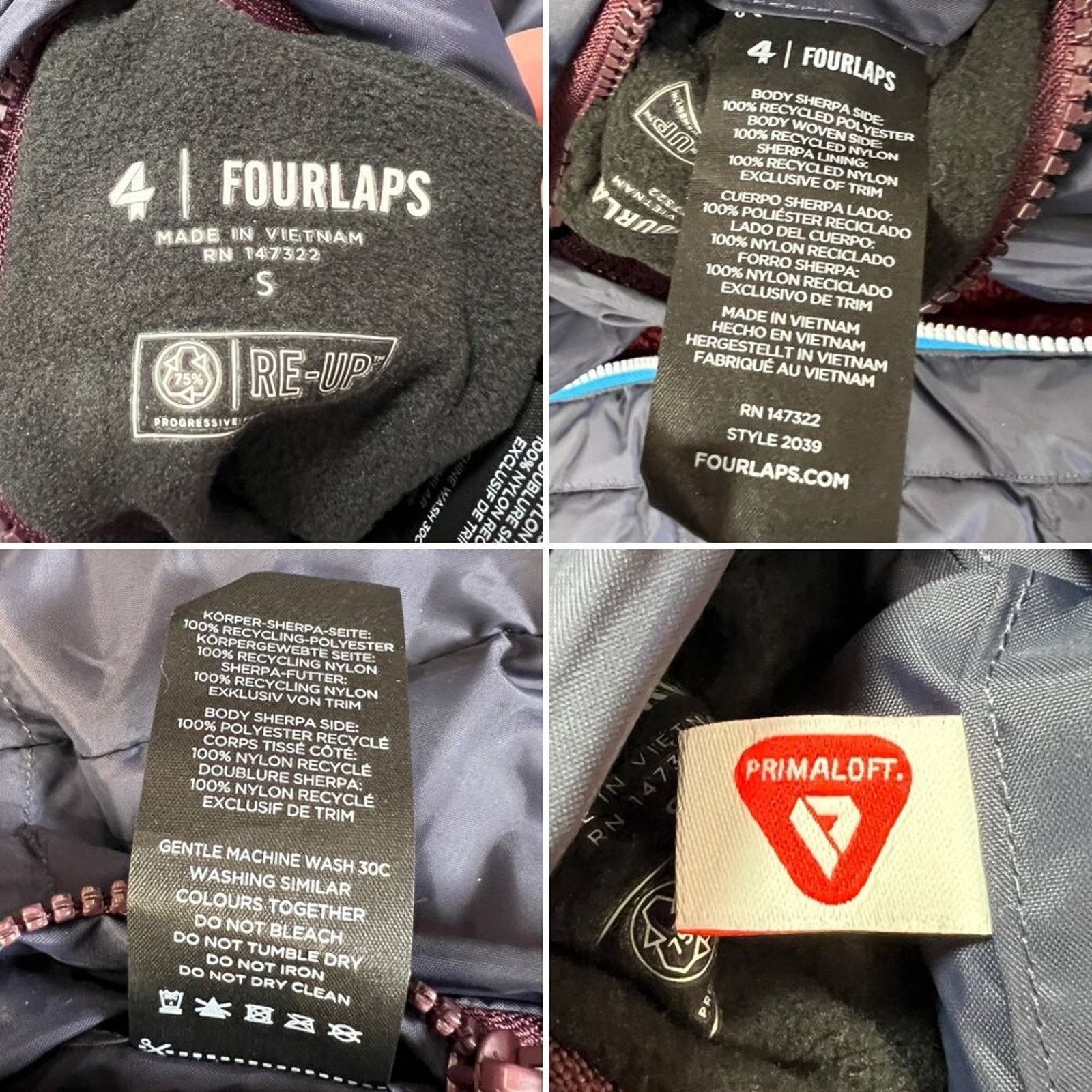 Other Fourlaps Polar Reversible Puffer Jacket Womens S Size S / US 4 / IT 40 - 7 Thumbnail