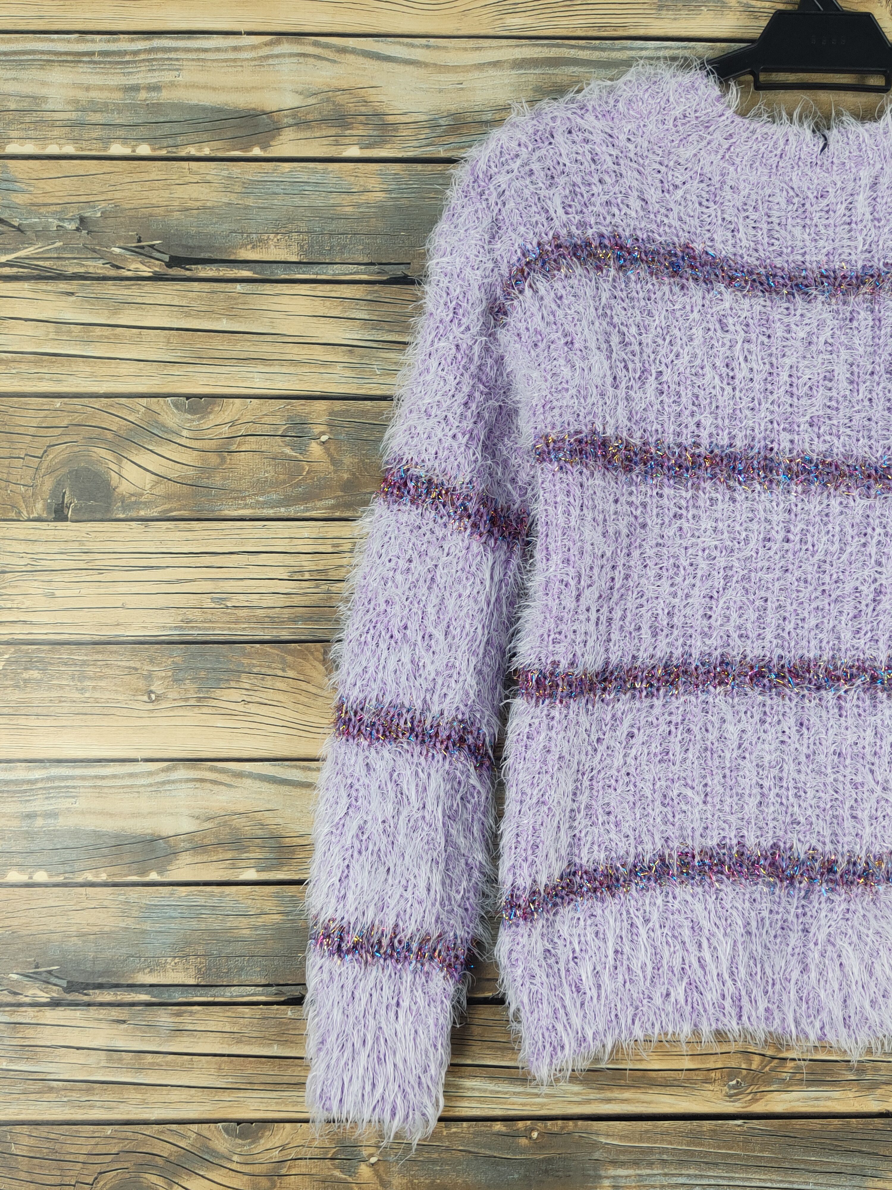 Japanese Brand Japanese Brand Purple Shag Shaggy Fur Mohair Knitwear #W1657 Size S / US 4 / IT 40 - 8 Thumbnail