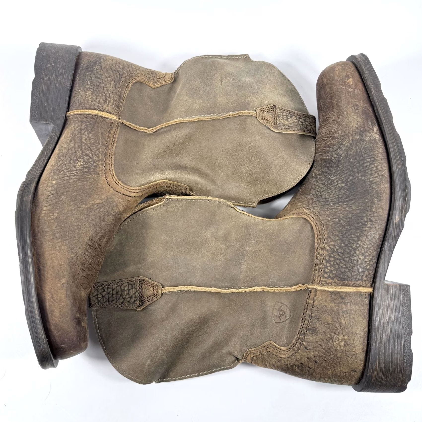 Ariat Ariat Rambler Western Boots Men's Brown Leather Pull On Block Heel Cowboy - 13D Size US 13 / EU 46 - 6 Thumbnail