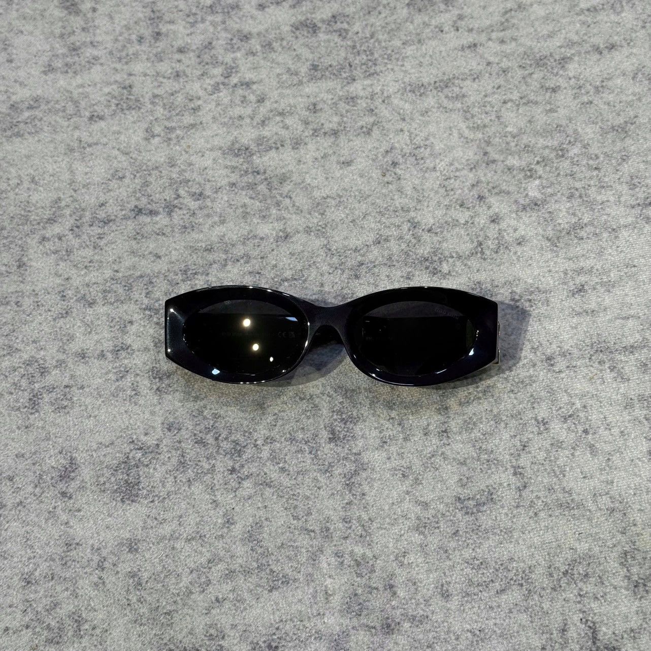 Miu Miu MIU MIU MU 11WS 1AB5S0 Glimpse Sunglasses BLACK Size ONE SIZE - 6 Thumbnail