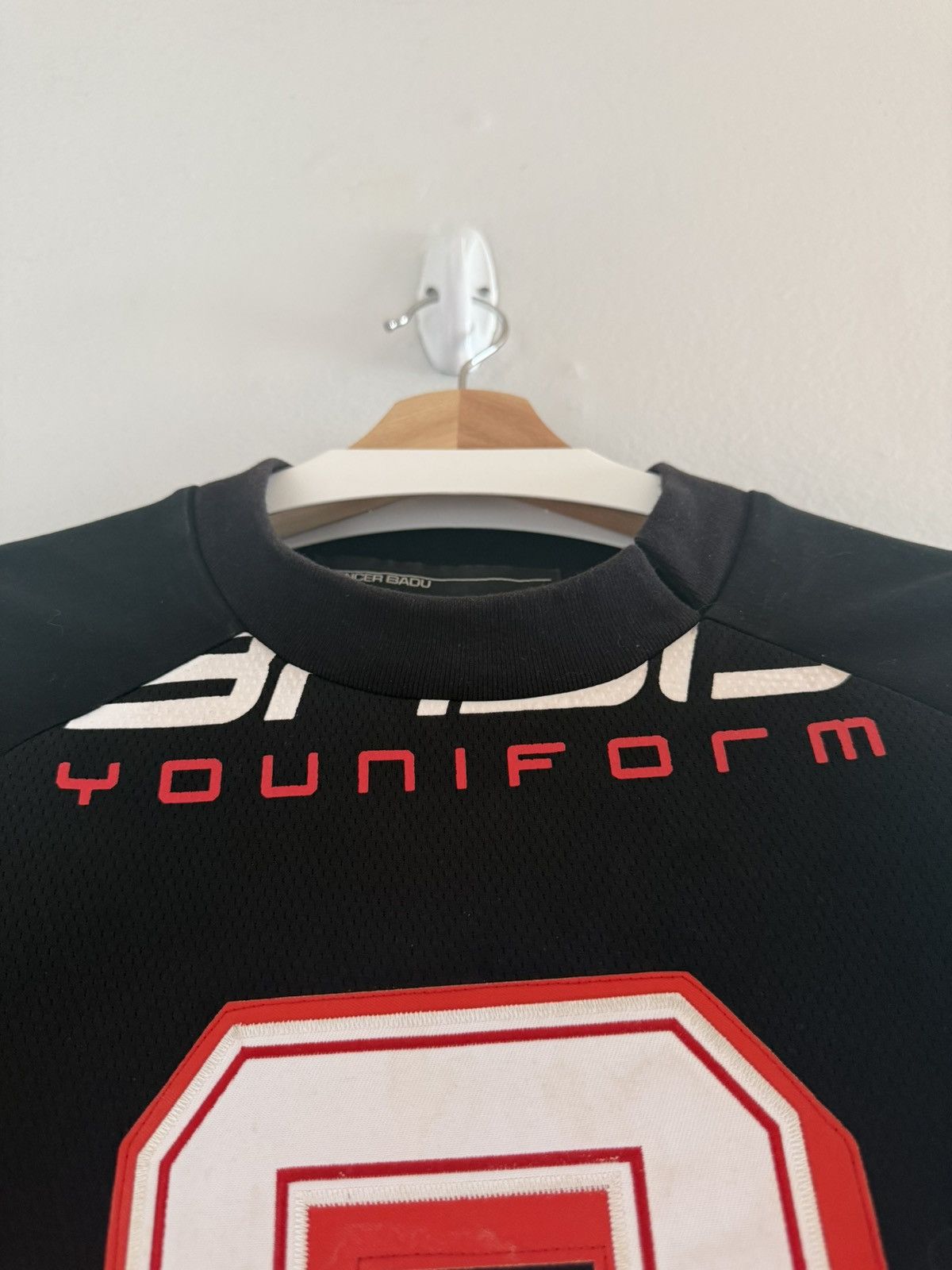 SPENCER BADU Spencer Badu OG Paneled Jersey Mesh Shoulder Pad Tee Shirt Size US S / EU 44-46 / 1 - 10 Thumbnail