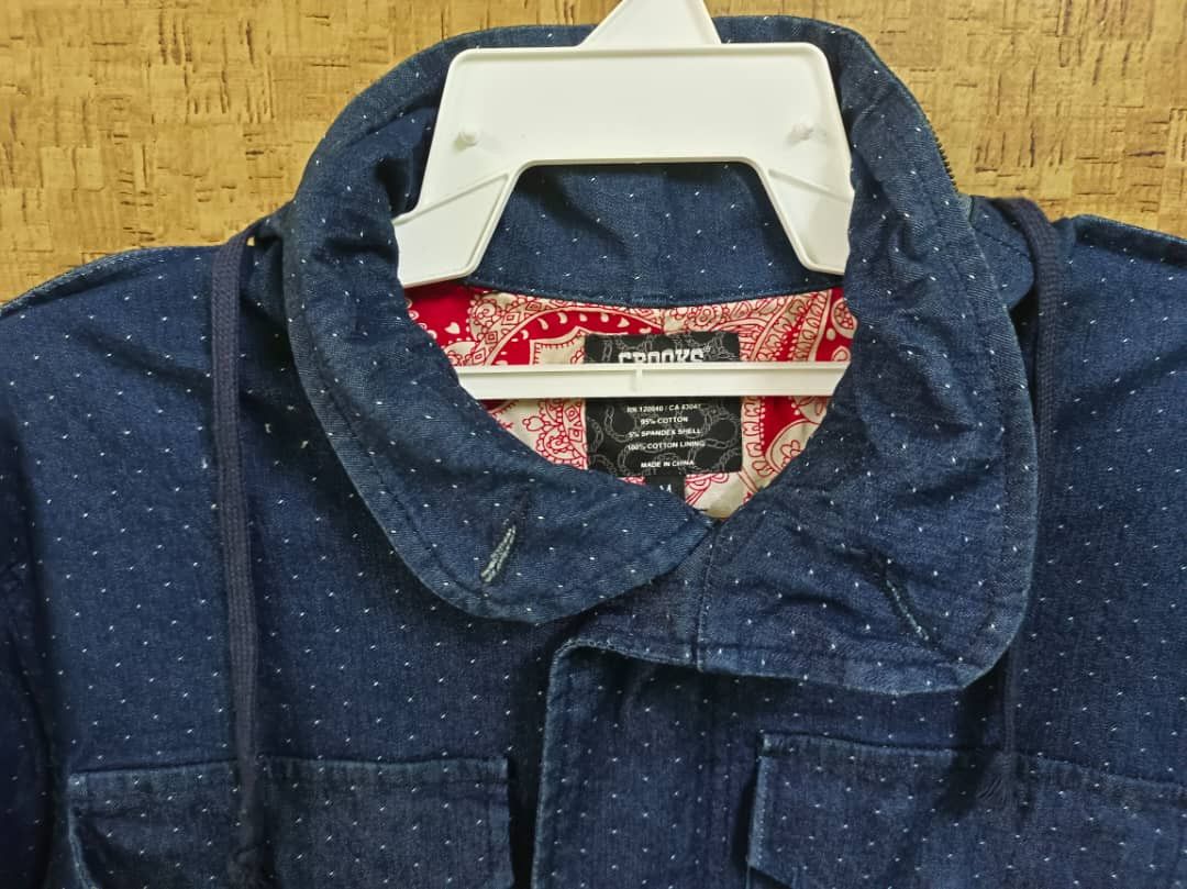 Crooks & Castles Rare Crooks & Castles M65 Field Parka Denim Hoodie Jacket Size US M / EU 48-50 / 2 - 4 Thumbnail
