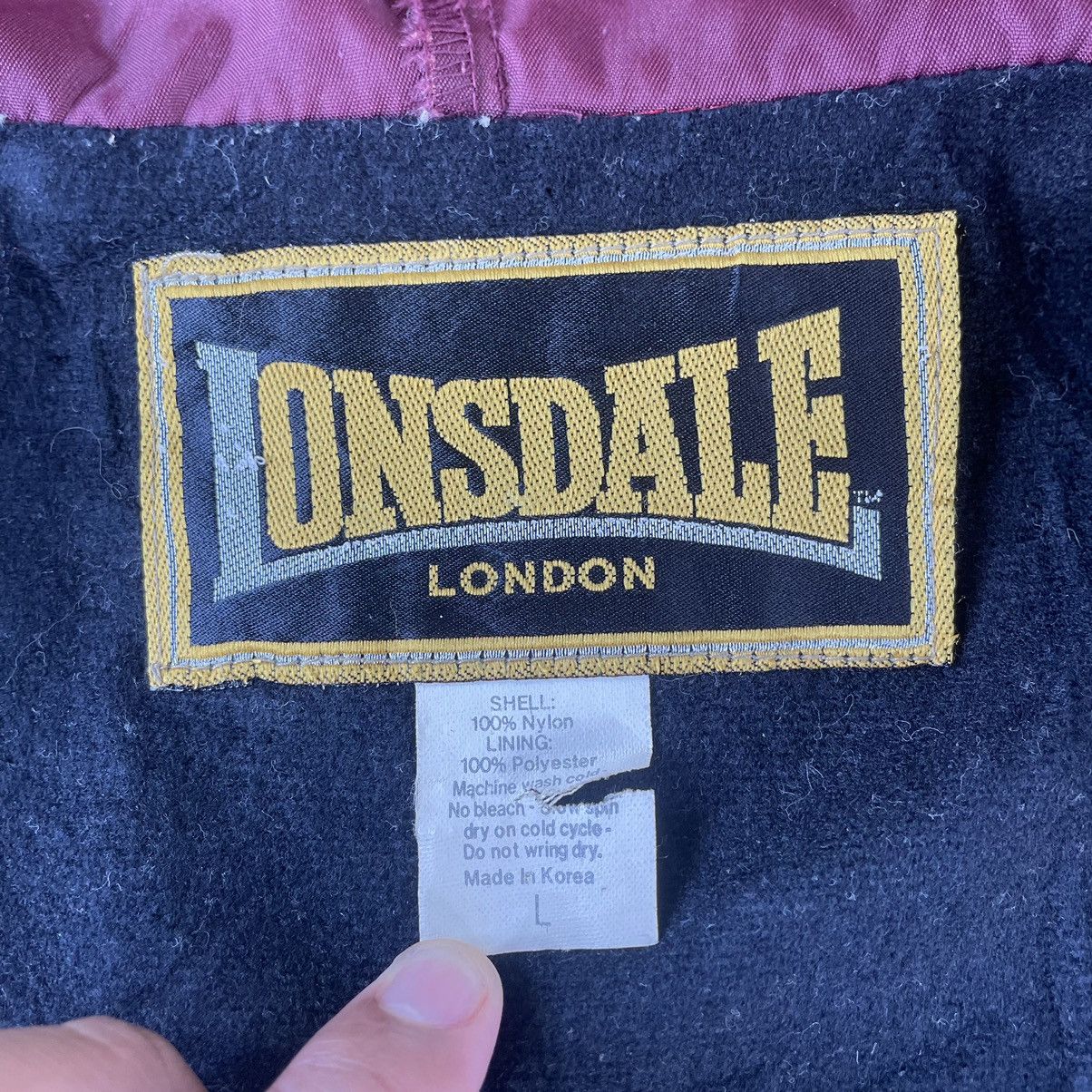 Lonsdale × Vintage 🔥Vintage Lonsdale Hooded Full Zipper Sportswear Light Jacket Size US XL / EU 56 / 4 - 12 Thumbnail
