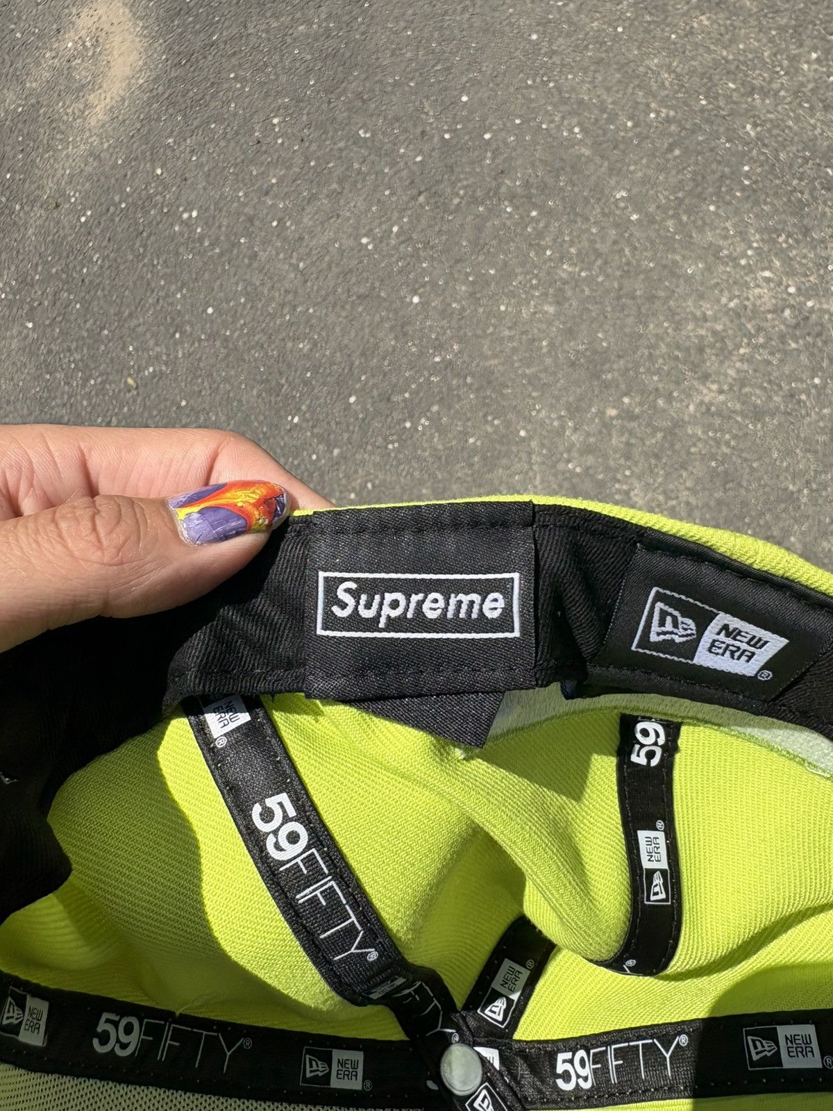 New Era × Supreme Supreme Reverse Box Logo fitted Size 34 - 4 Thumbnail