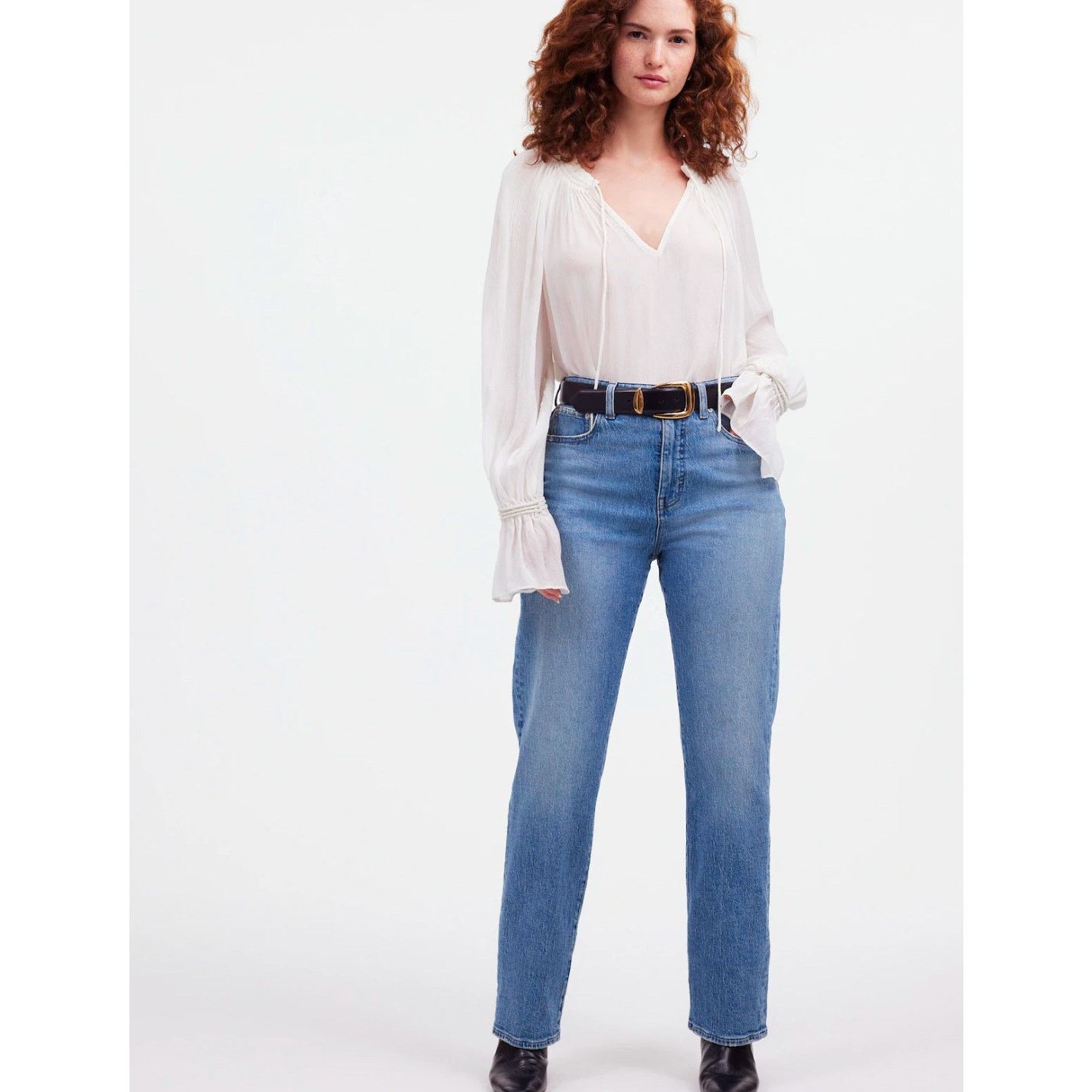 Madewell NWOT Madewell The Curvy '90s Straight Jean Rondell Size 27 Size 27" / US 4 / IT 40 - 1 Thumbnail