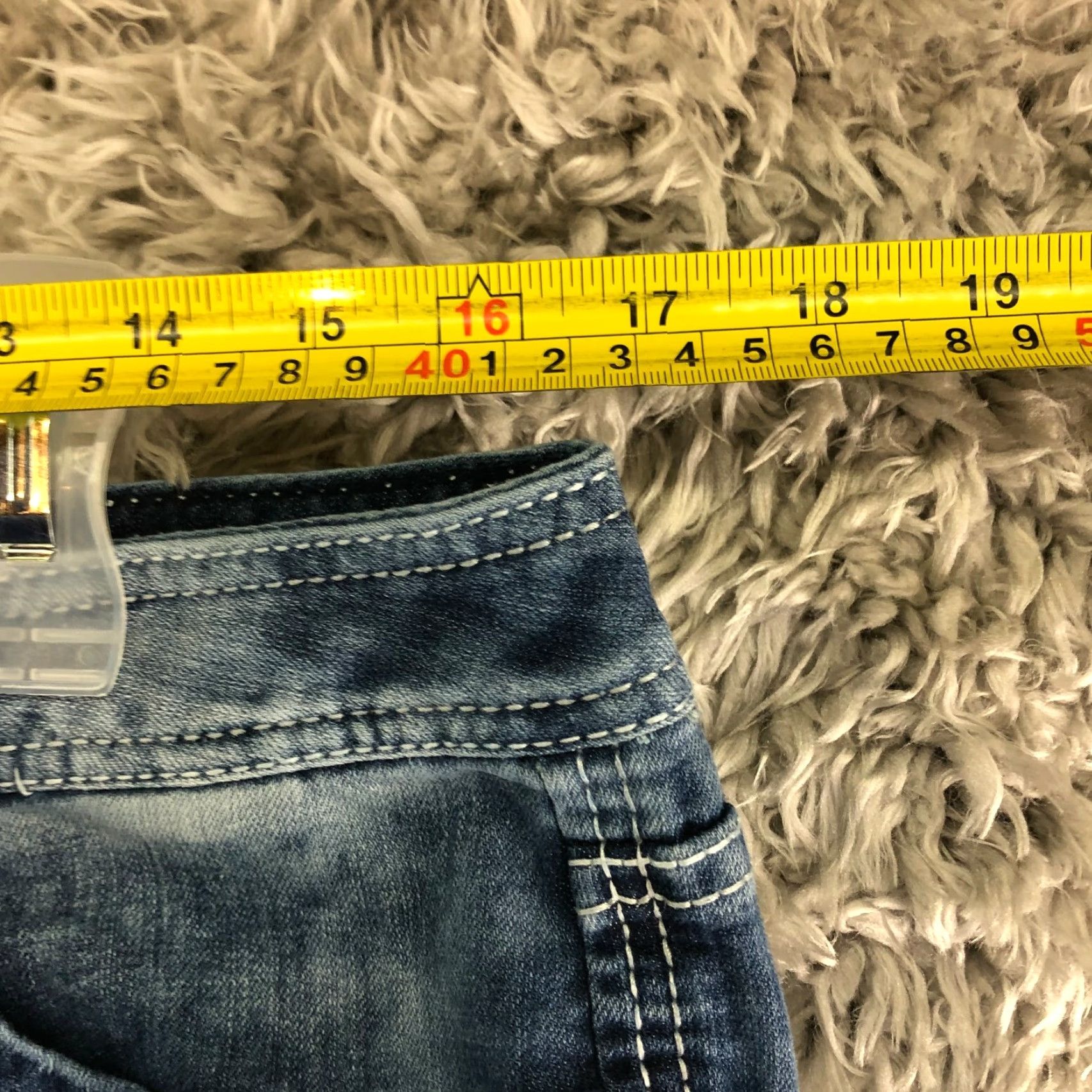 Rhythm Rhythm in Blues Jeans Women's Crop Mid Rise Blue Denim 33x26 Regular Inseam 26in Cotton Size 24" / US 00 / IT 34 - 2 Thumbnail