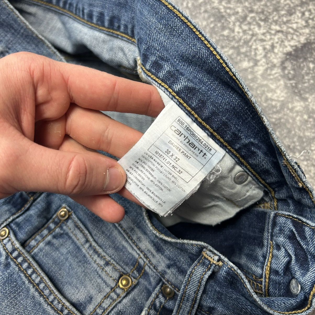 Carhartt Vintage Carhartt Patch logo Denim streetwear basic jeans Size US 30 / EU 46 - 16 Thumbnail