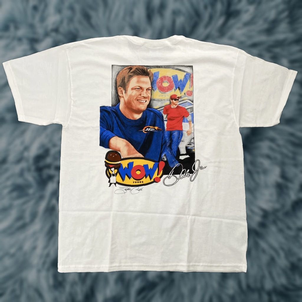 Gildan DALE EARNHARDT JR. Graphic T-Shirt Adult XL White Car Racing Mens Size US XL / EU 56 / 4 - 1 Thumbnail
