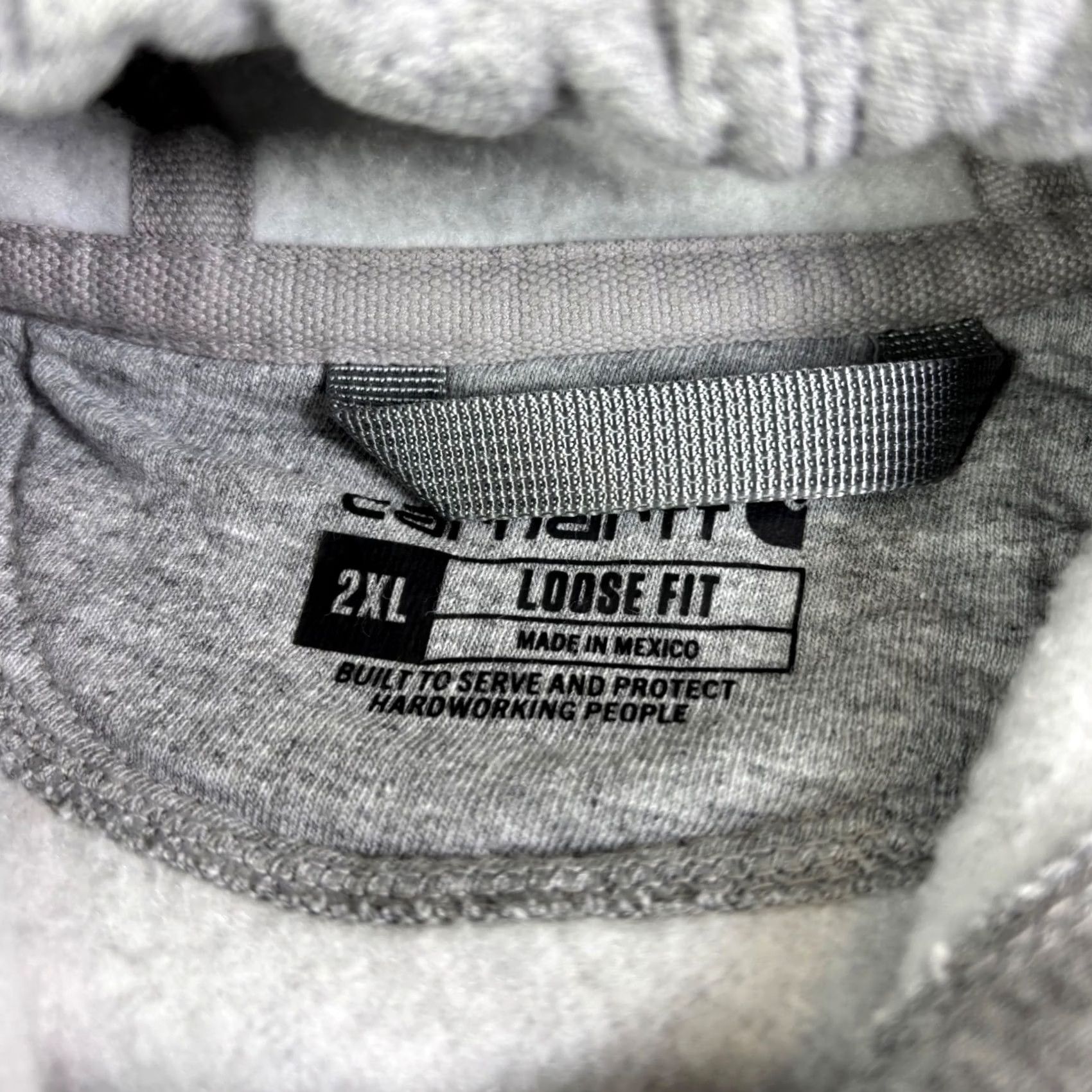 Carhartt Carhartt Mens Hoodie Loose Fit Logo Heather Gray 2XL Sweatshirt Size US XXL / EU 58 / 5 - 5 Thumbnail