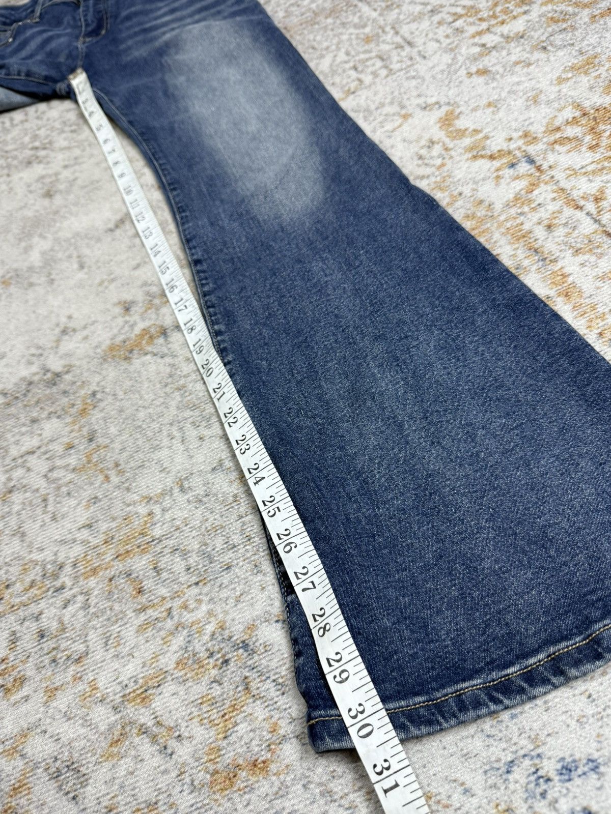 Tornado Mart Romwe y2k skull art style denim pants Size 25" / US 0 / IT 36 - 14 Thumbnail