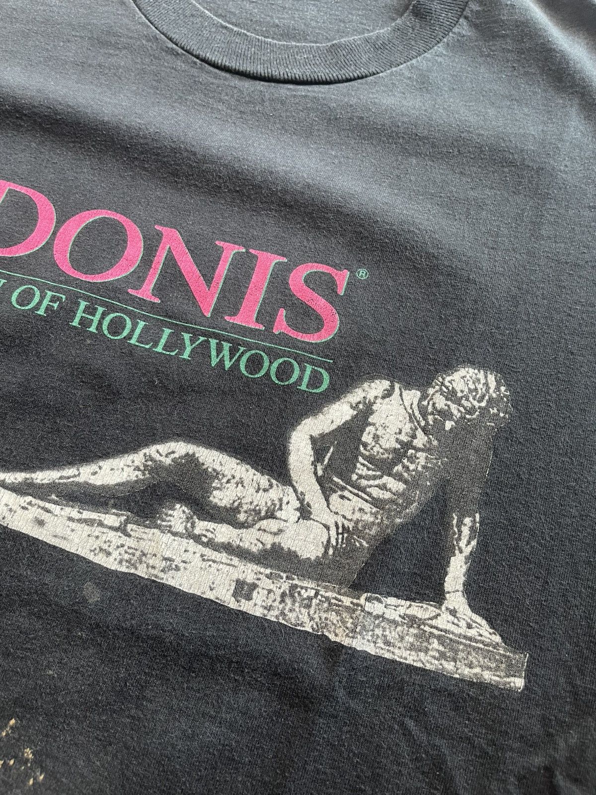 Arts & Science Vintage 90s Adonis The Men of Hollywood T-Shirt XL Size US XL / EU 56 / 4 - 4 Thumbnail