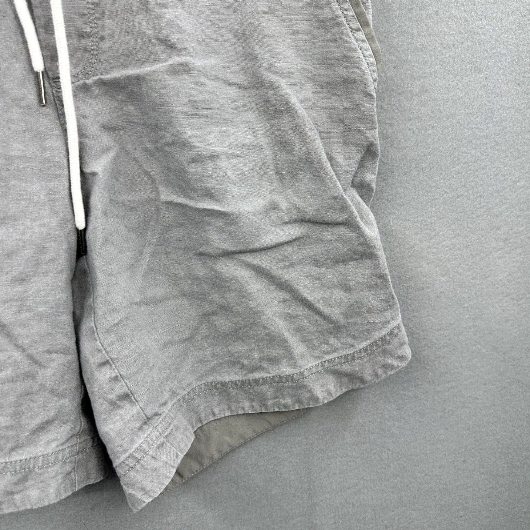 Athleta Athleta Womens Shorts 2 Gray Linen Beachside Elastic Waist Pockets Boho 90s Style Women's Size 2 Adults Size 26" / US 2 / IT 38 - 5 Thumbnail