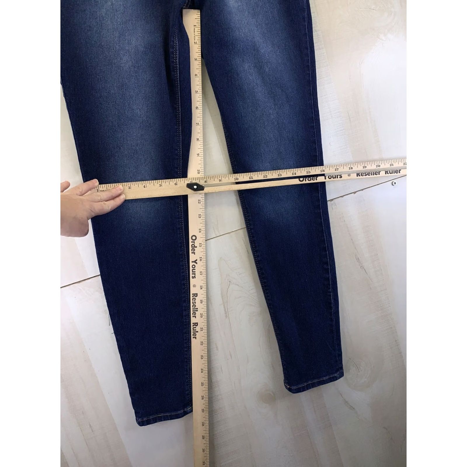 Vintage Ava & Alex High Rise Dark Wash Stretch Skinny Jeans Women’s SZ 8-4925 Size 30" / US 8 / IT 44 - 4 Thumbnail