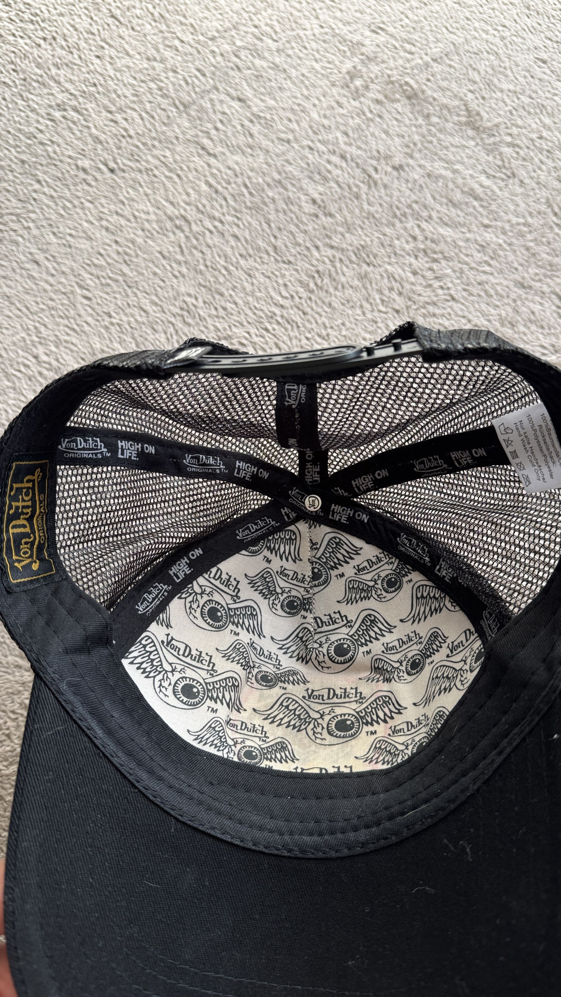 Ed Hardy × Von Dutch Von Dutch Y2K vintage Tiger Logo Trucker Hat Cap Size ONE SIZE - 4 Thumbnail