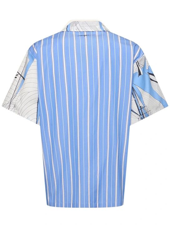 MSGM o1lsvrm0425 Cotton Shirt in Light Blue Size US L / EU 52-54 / 3 - 2 Thumbnail