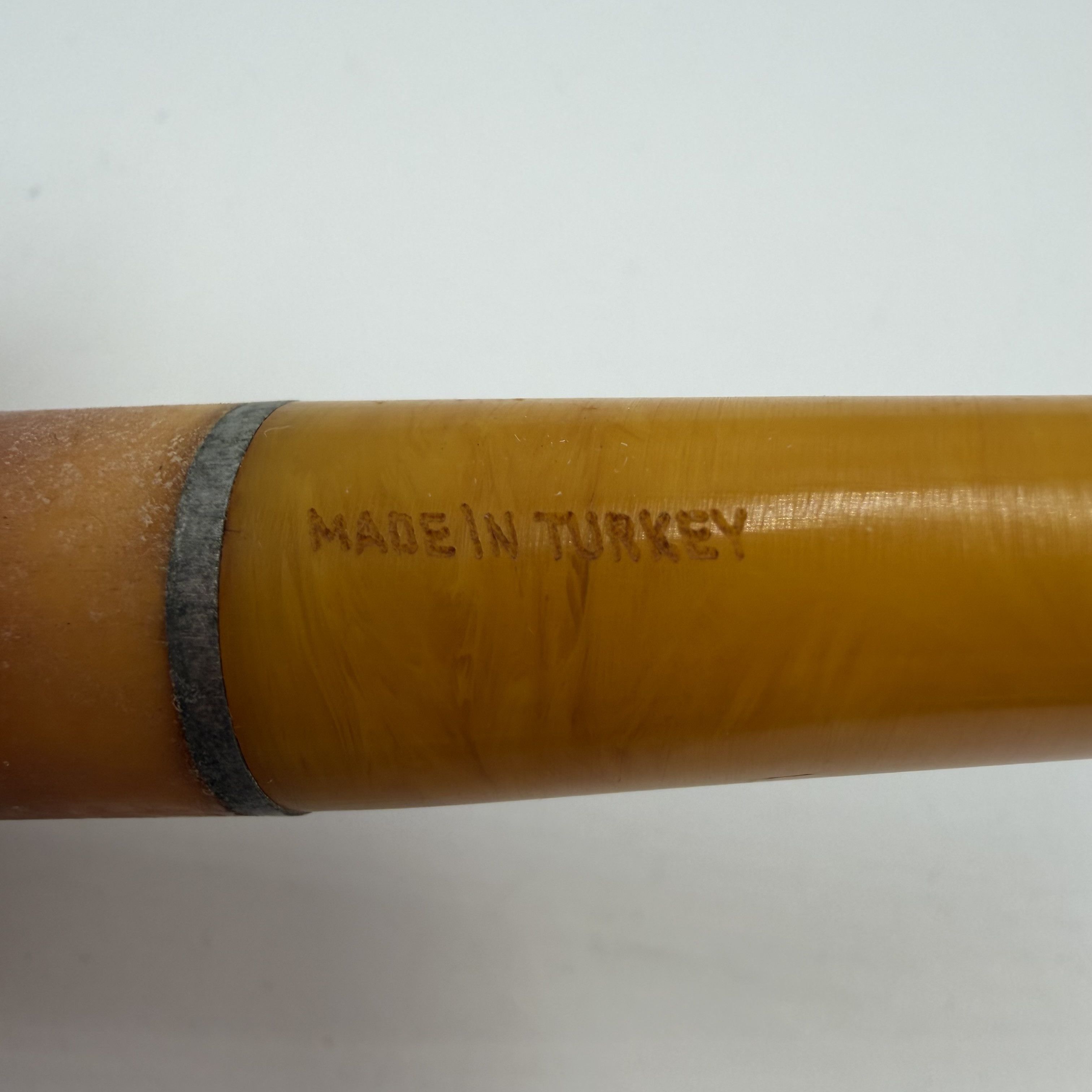 Vintage Vintage Turkish Meerschaum Pipe Grape Motif Amber Stem Size ONE SIZE - 9 Thumbnail