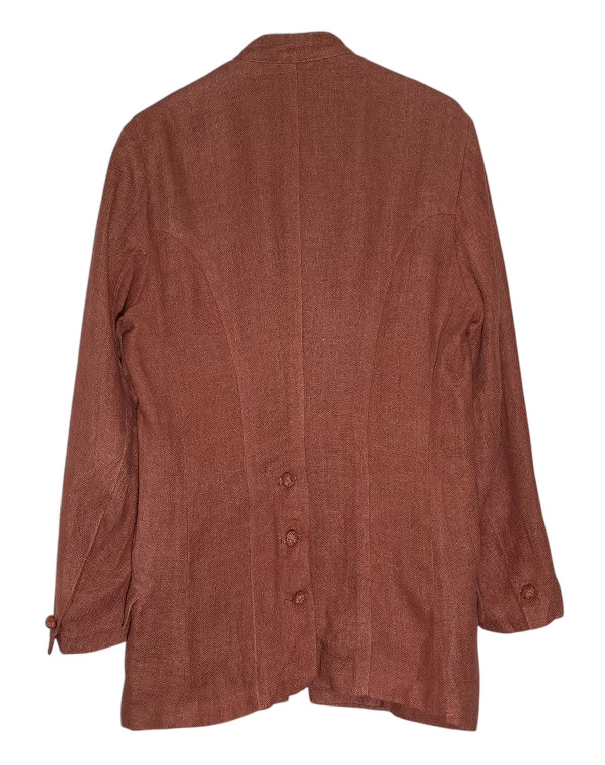 Issey Miyake Vintage 80's ISSEY MIYAKE Cheongsam Jacket Design Japanese Size L / US 10 / IT 46 - 7 Thumbnail