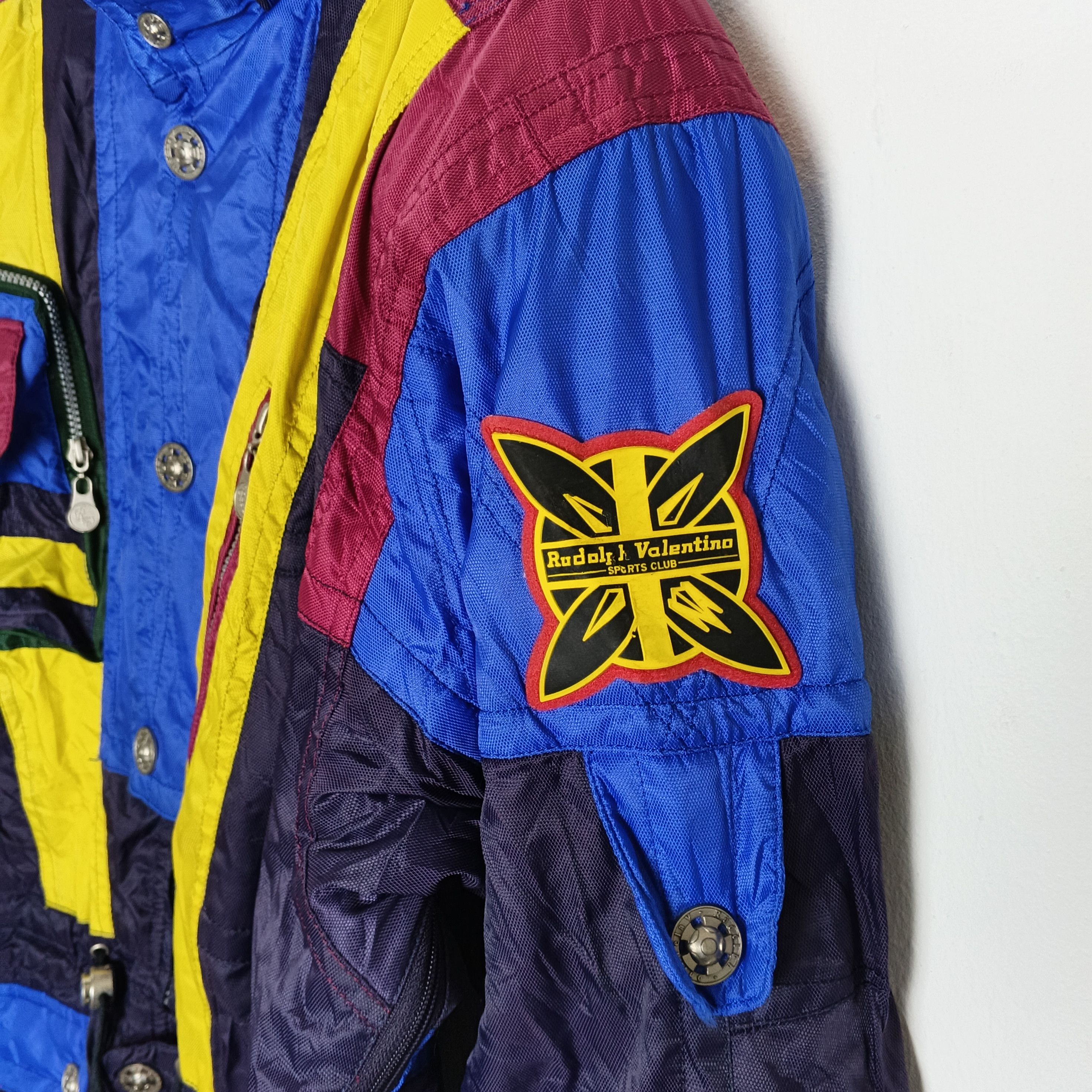 Valentino Rare 90's Rudolph Valentino Colorblock Ski Jacket Size US M / EU 48-50 / 2 - 7 Thumbnail