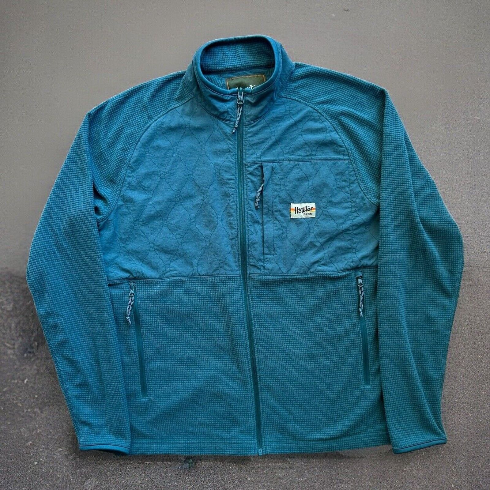 Howler Brothers Howler Brothers Tailsman Grid Fleece Jacket Small Blue Size US S / EU 44-46 / 1 - 1 Thumbnail