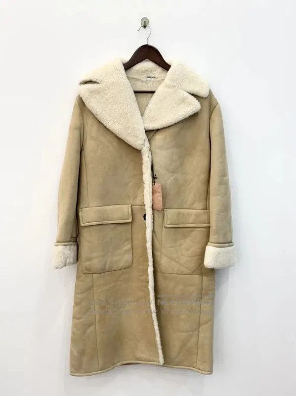 Miu Miu Miu Miu Winter Khaki Wool Ladies Coat . Size M / US 6-8 / IT 42-44 - 1 Thumbnail
