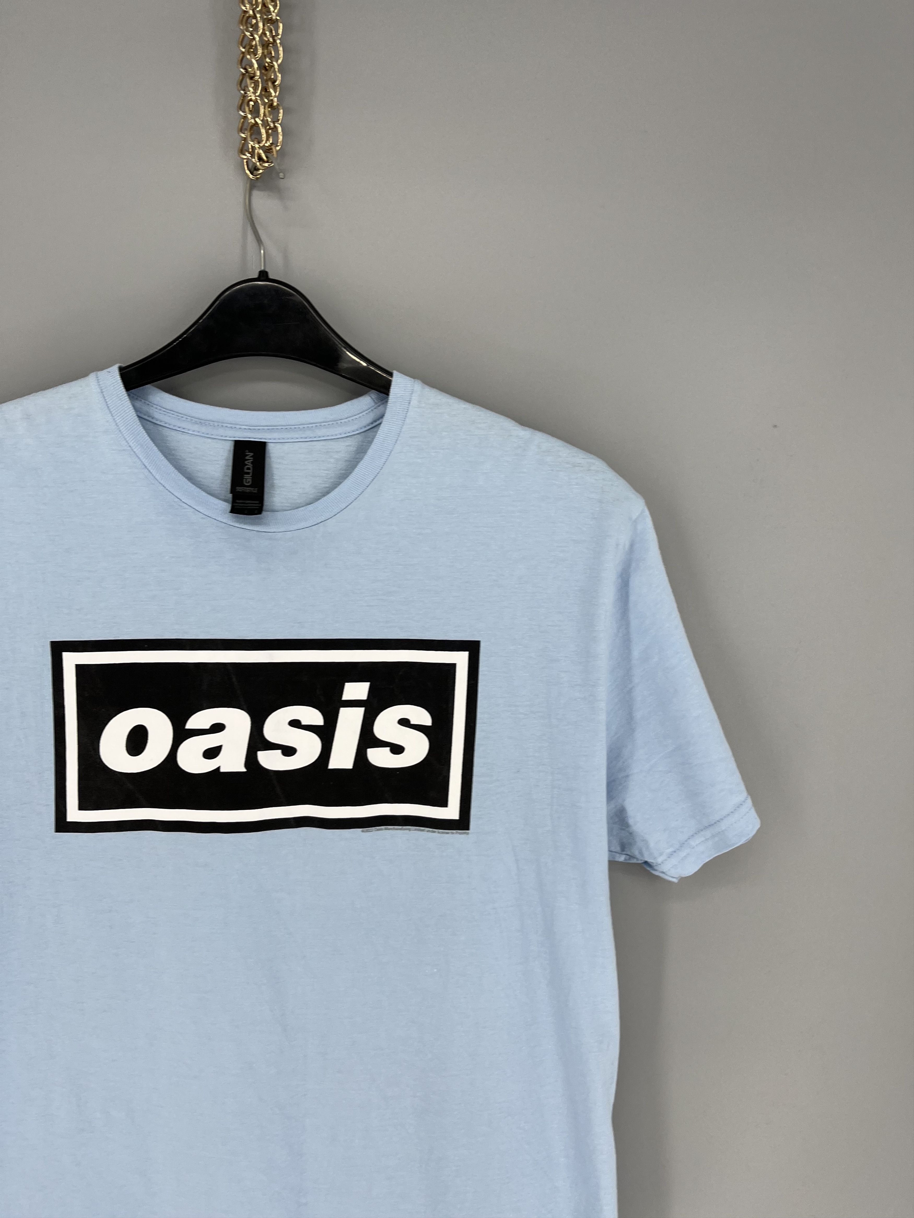 Band Tees Vintage Oasis Y2K Box Logo Sky White T Shirt Size US XL / EU 56 / 4 - 5 Thumbnail