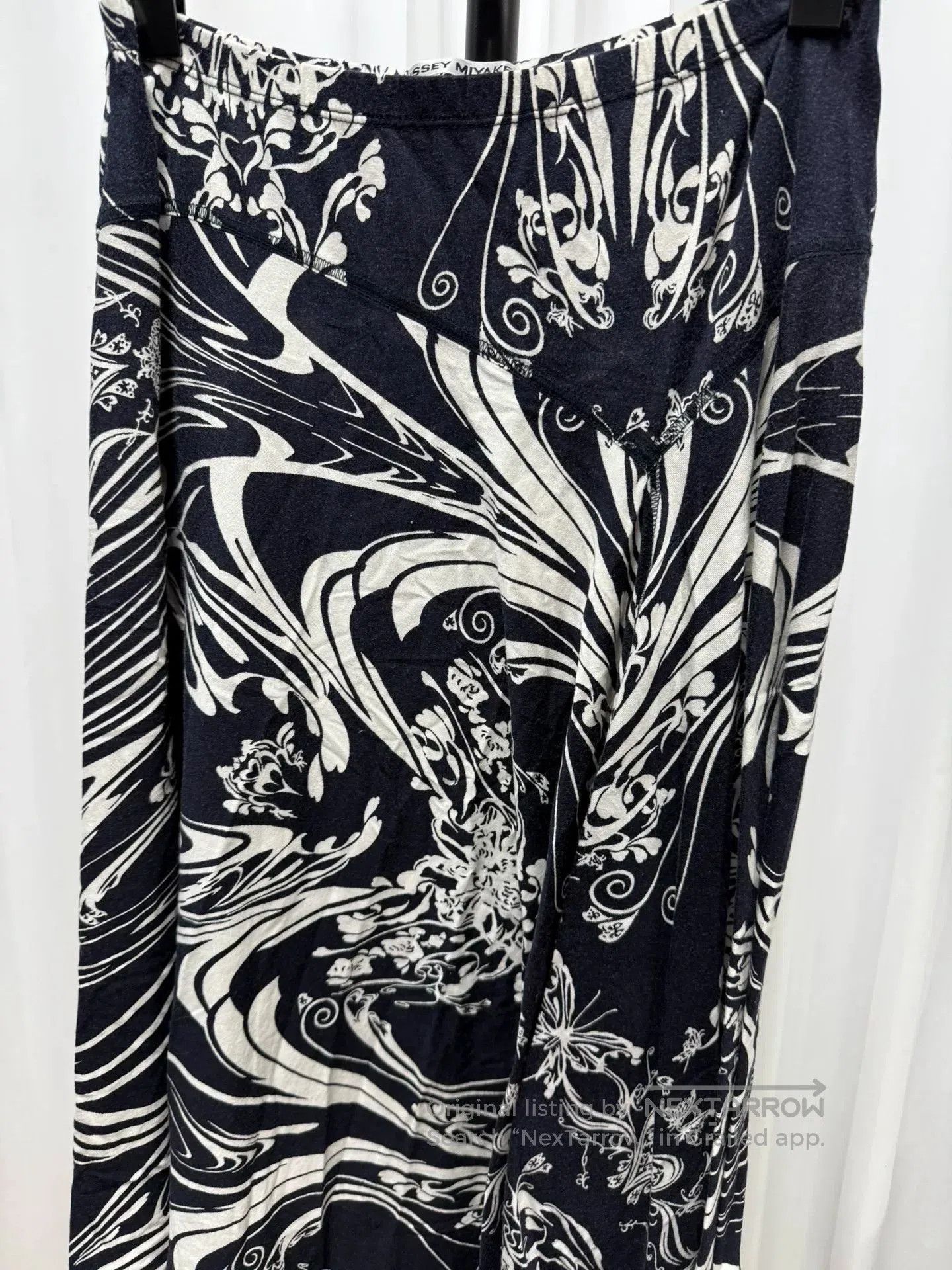 Issey Miyake Issey Miyake 04SS Patterned Cotton Asymmetric Dress. Size 25" / US 0 / IT 36 - 2 Thumbnail