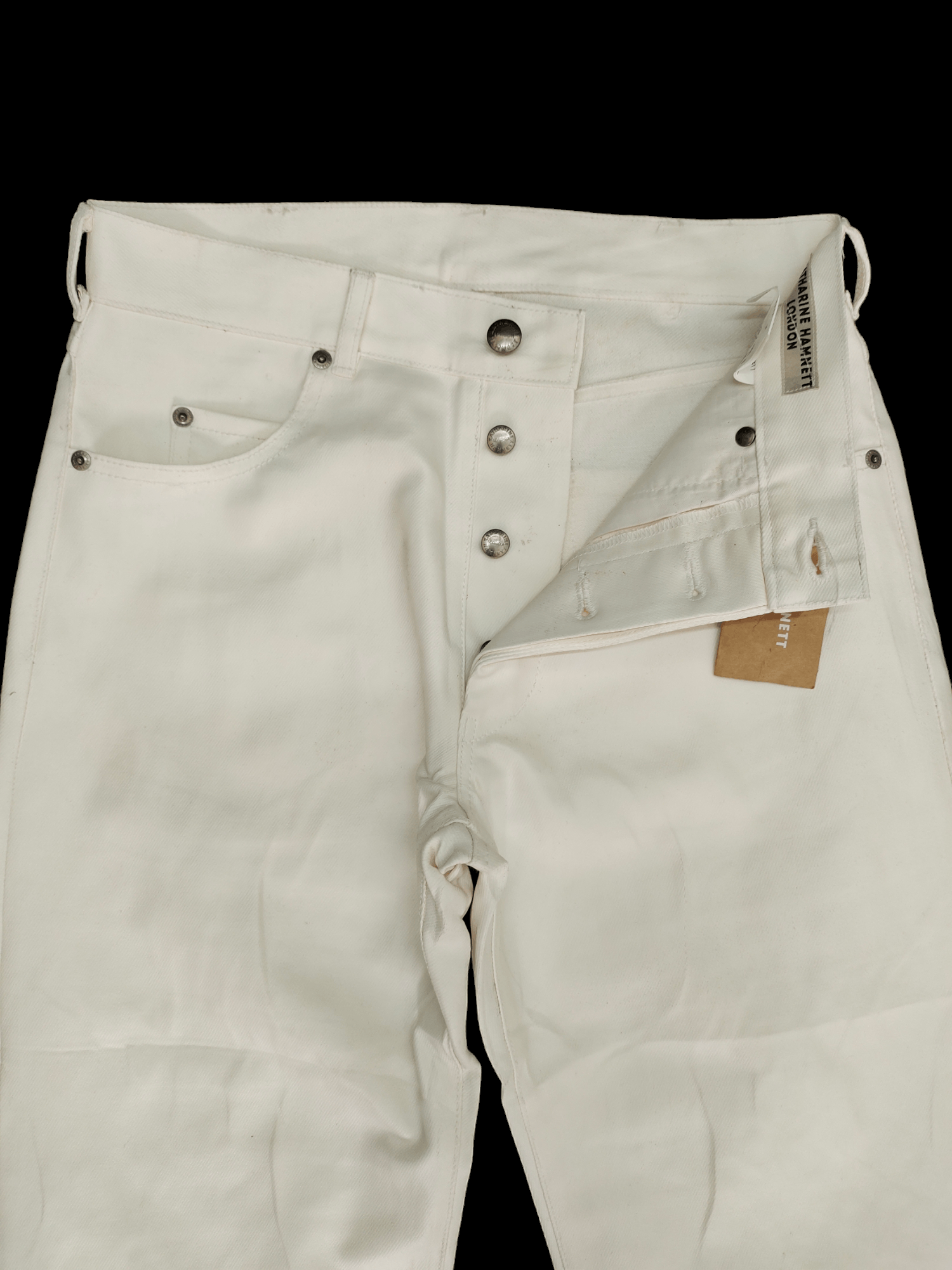 Katharine Hamnett London Katharine Hamnett London White Coated Denim Pants Size US 28 / EU 44 - 9 Thumbnail