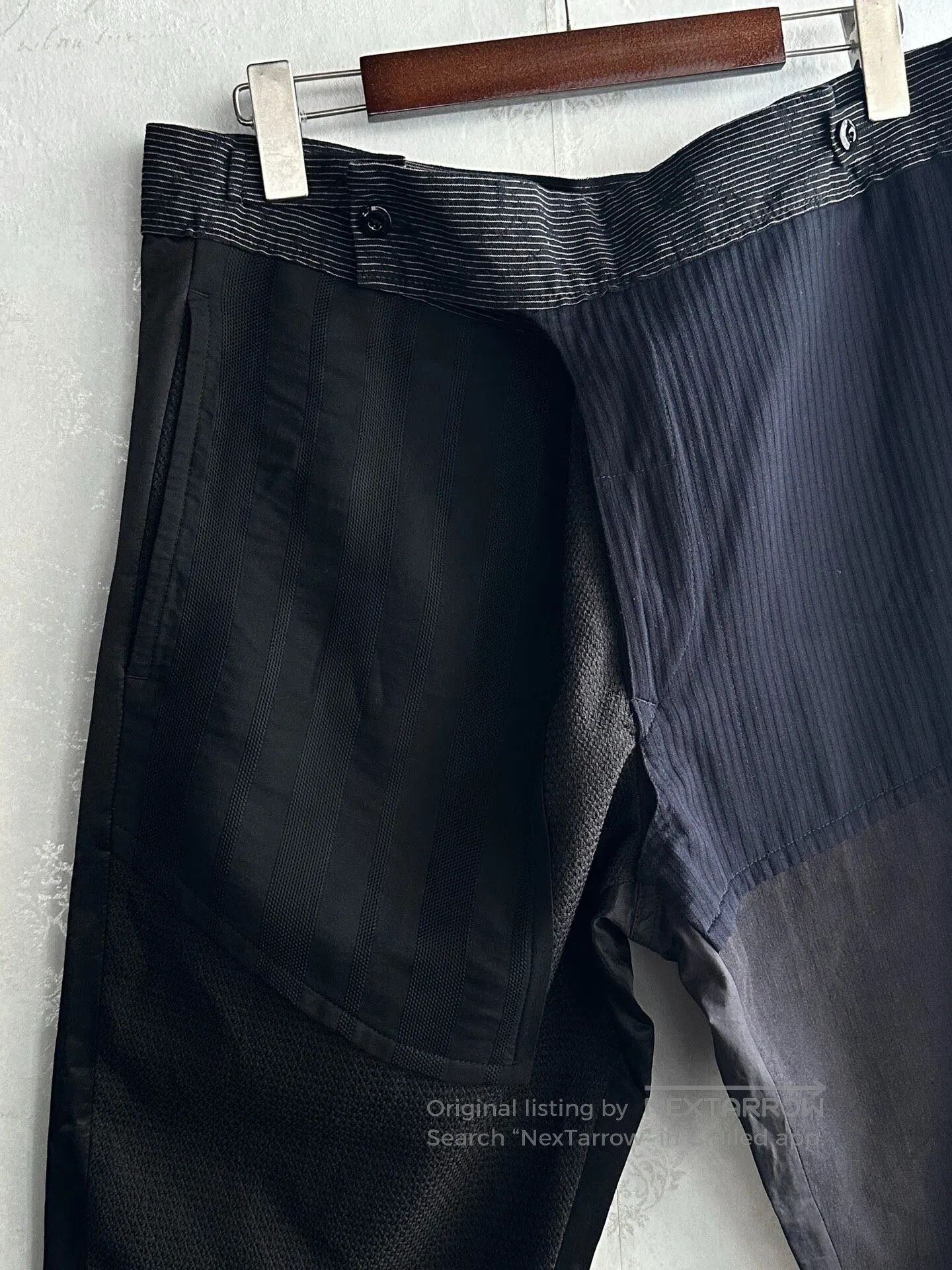 Ann Demeulemeester ann demeulemeester sizeL Multimaterial seamless pants| Size US 36 / EU 52 - 3 Thumbnail