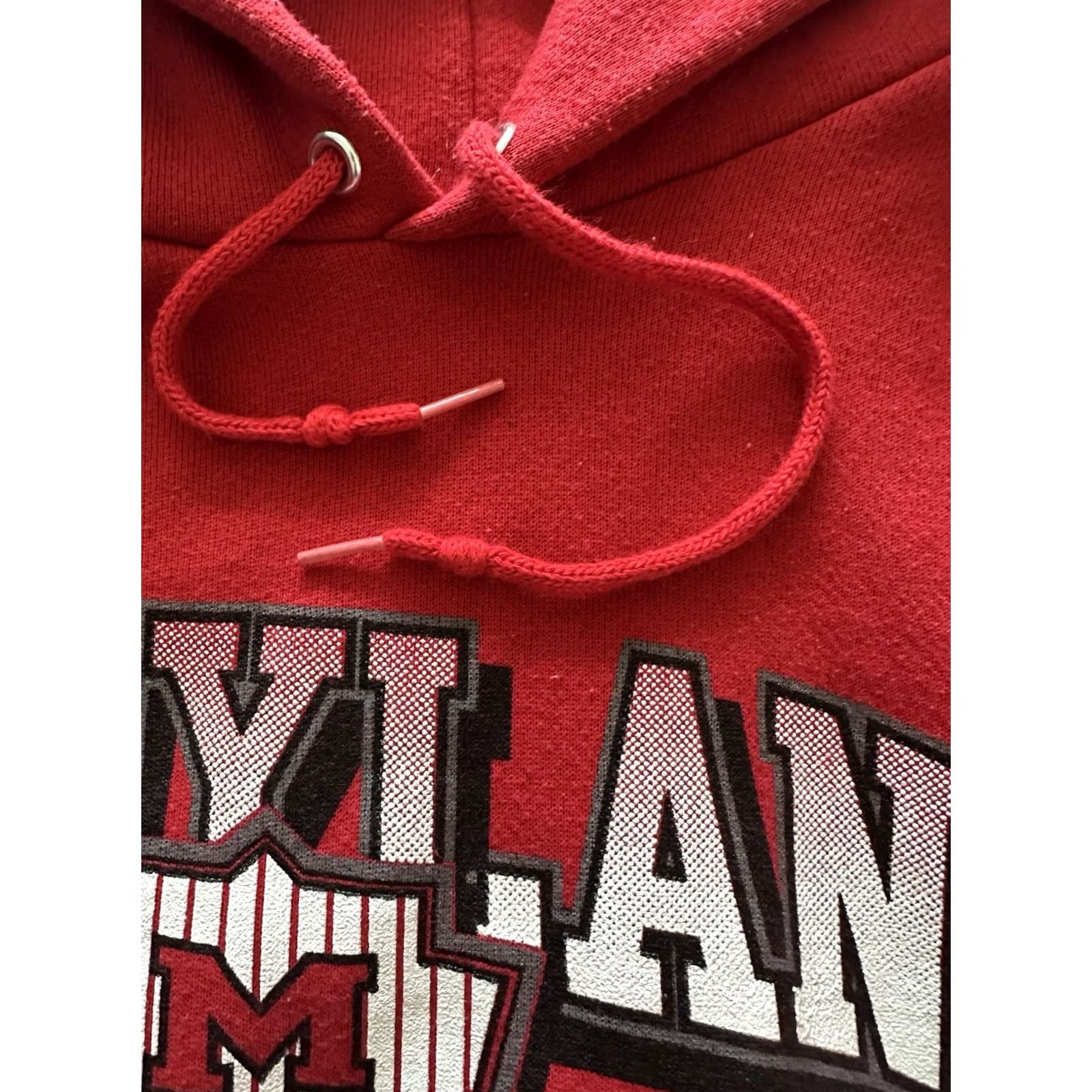 Tultex VINTAGE Tultex Maryland Terrapins Hoodie Size L Red Pullover Spellout USA 90s Men’s Size US L / EU 52-54 / 3 - 4 Thumbnail