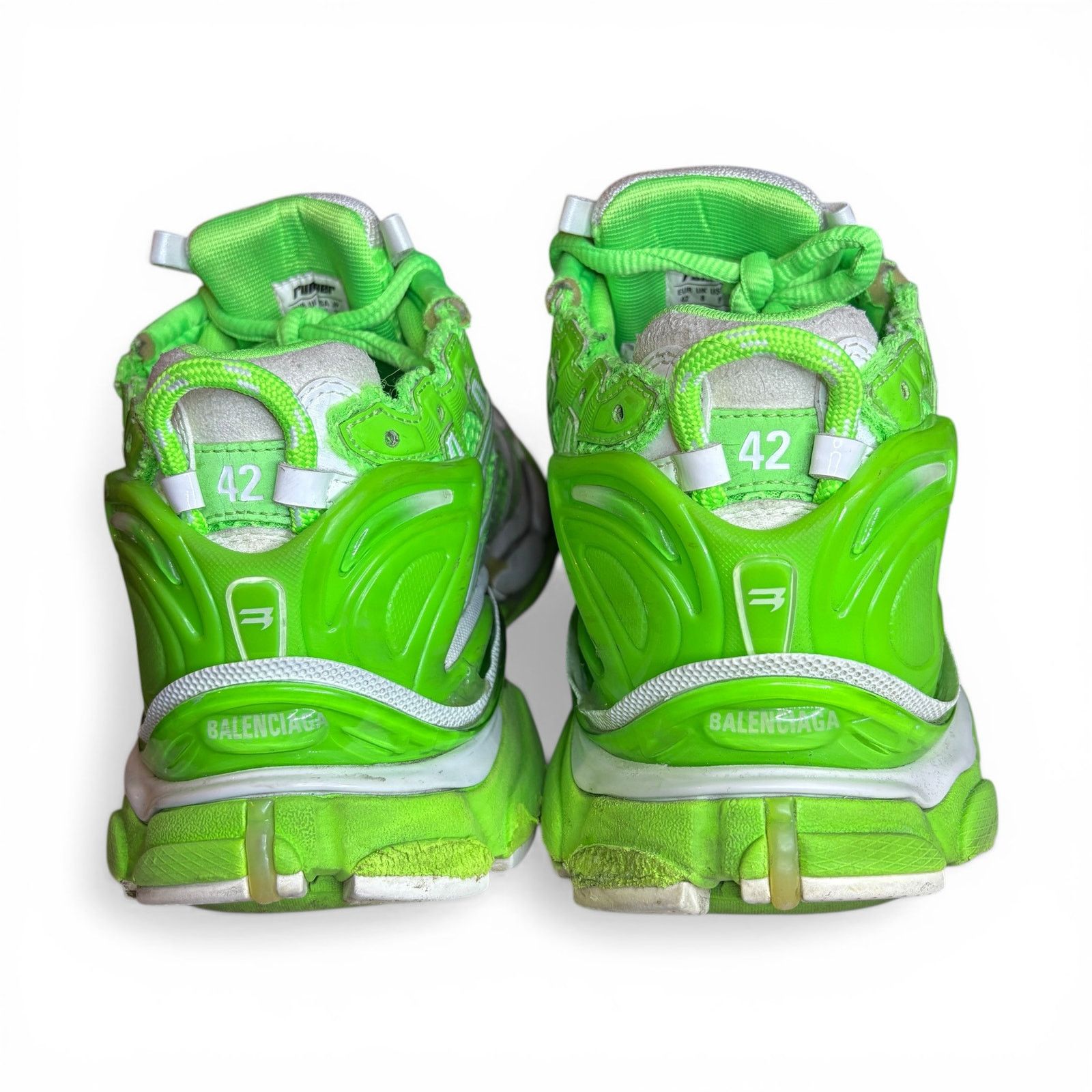 Balenciaga Size 9 - Balenciaga Runner Green White Track Sneakers Size US 9 / EU 42 - 6 Thumbnail