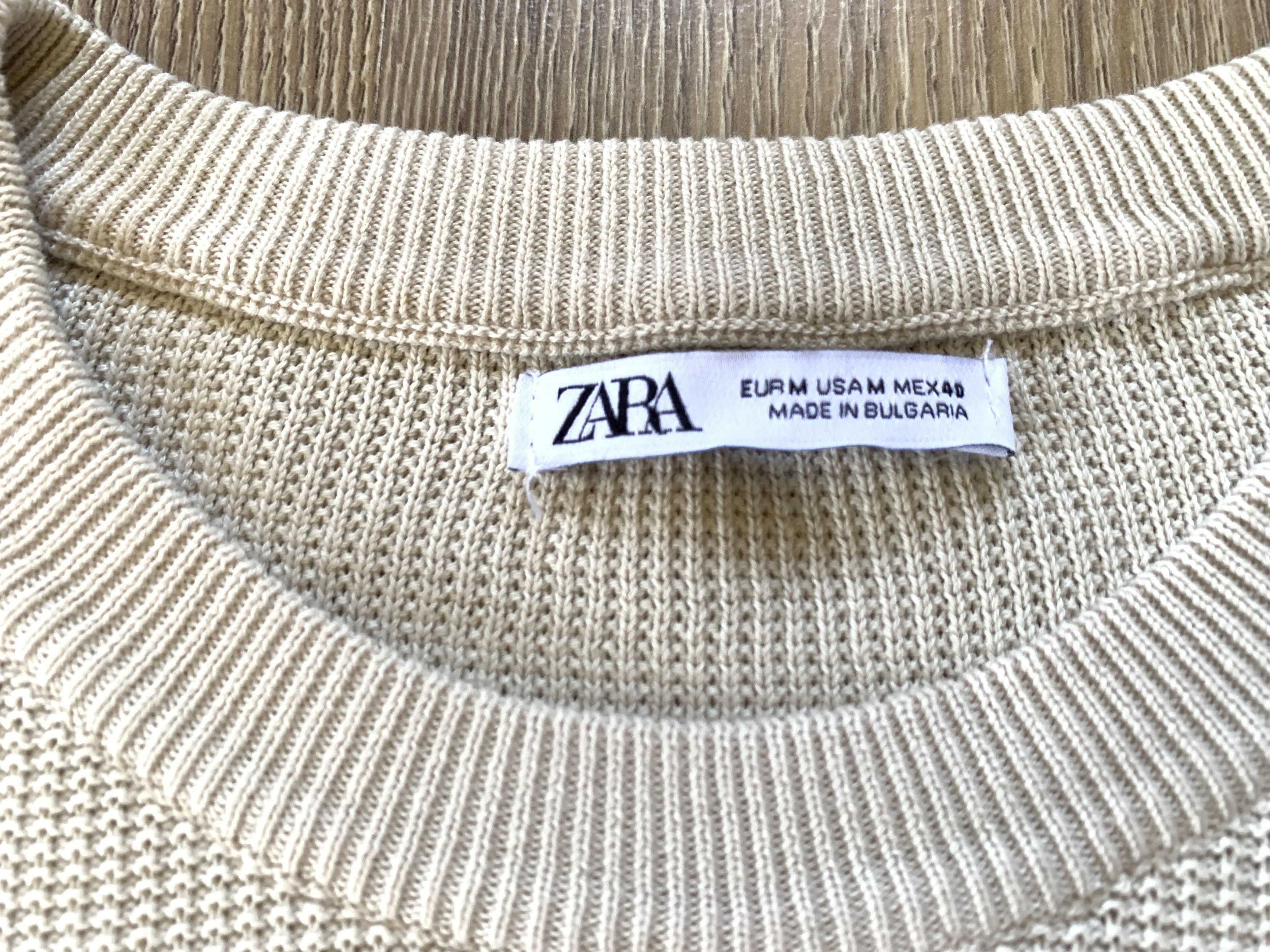 Designer × Zara Zara Man Basic Beige Pullover Size US M / EU 48-50 / 2 - 5 Thumbnail