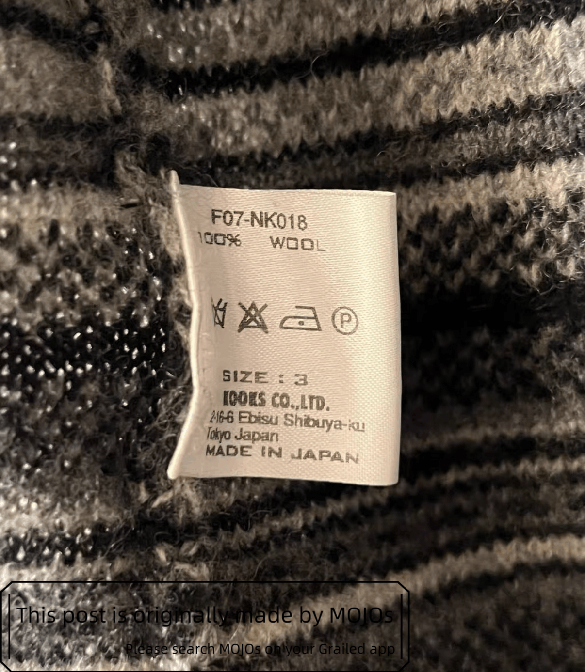 Number (N)ine Sz 3 Number Nine 07AW Stripe Knitwear Cardigan mojos Size US L / EU 52-54 / 3 - 4 Thumbnail