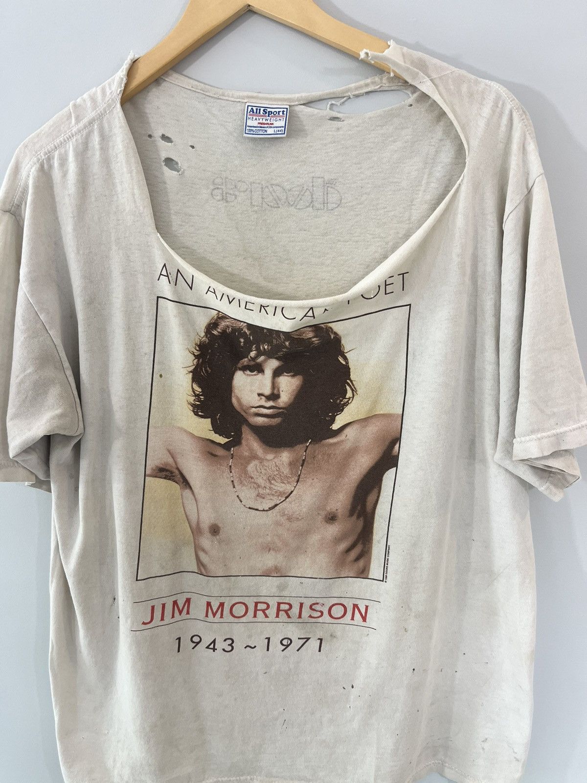Band Tees Thrashed Jim Morrison The Doors Oversize Band Tee Size US L / EU 52-54 / 3 - 1 Thumbnail