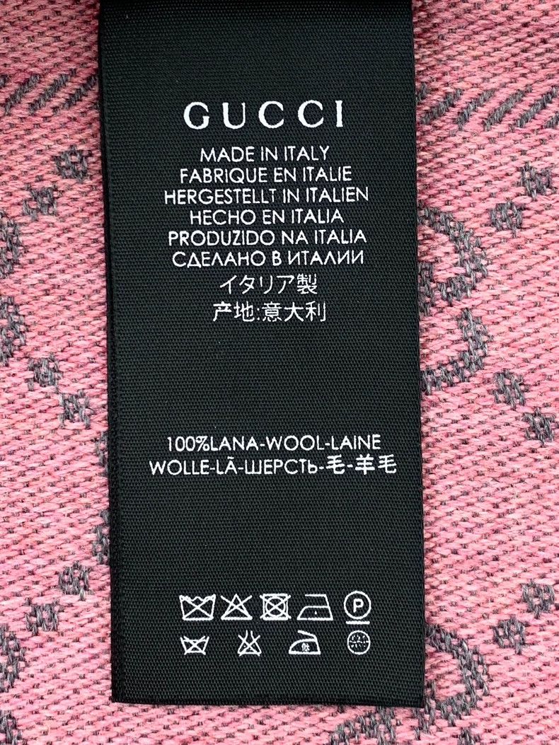 Gucci Gucci Gray and pink color block logo double G full print do Size ONE SIZE - 7 Thumbnail