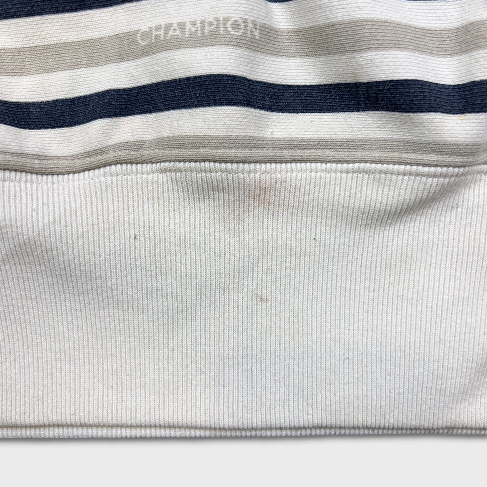 Champion × Vintage Champion Sweatshirt Medium Reverse Weave Striped Pullover Size US M / EU 48-50 / 2 - 9 Thumbnail