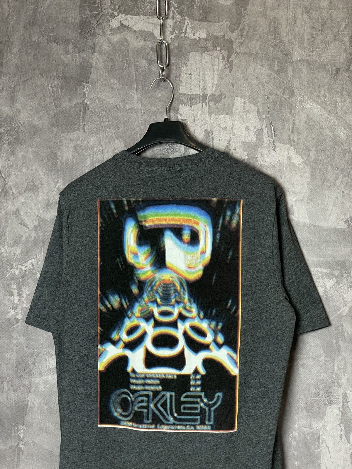 Oakley × Vintage Vintage y2k Oakley Goggles logo t-shirt tee gorpcore 90s Size US S / EU 44-46 / 1 - 2 Thumbnail