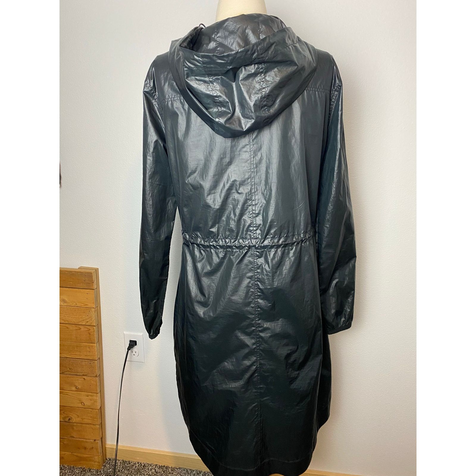 Jockey Jockey Women's Black Long Rain Slicker Coat, Size M Size M / US 6-8 / IT 42-44 - 4 Thumbnail