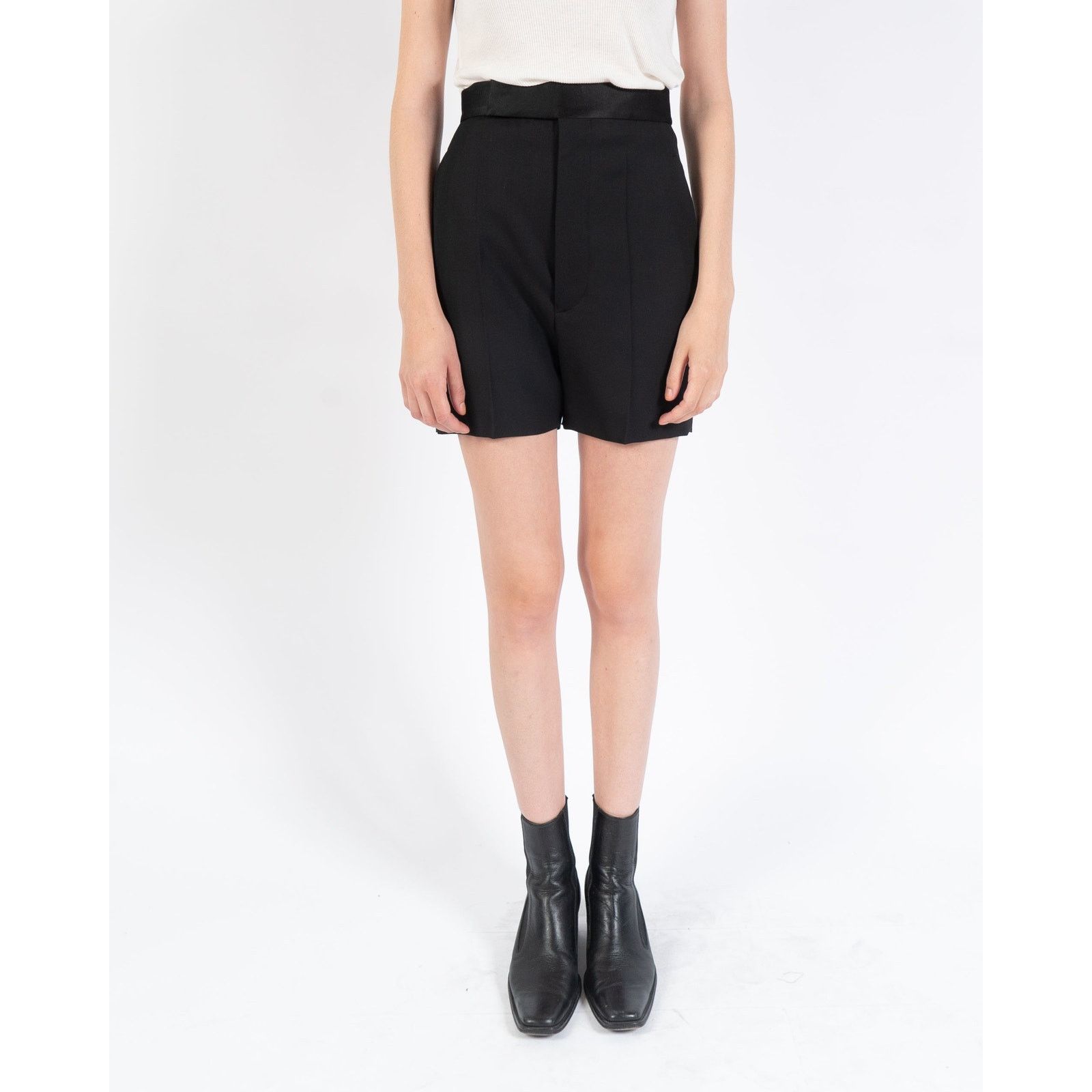 Haider Ackermann SS20 Black Shorts with Taroni Waist Size 26" / US 2 / IT 38 - 1 Thumbnail