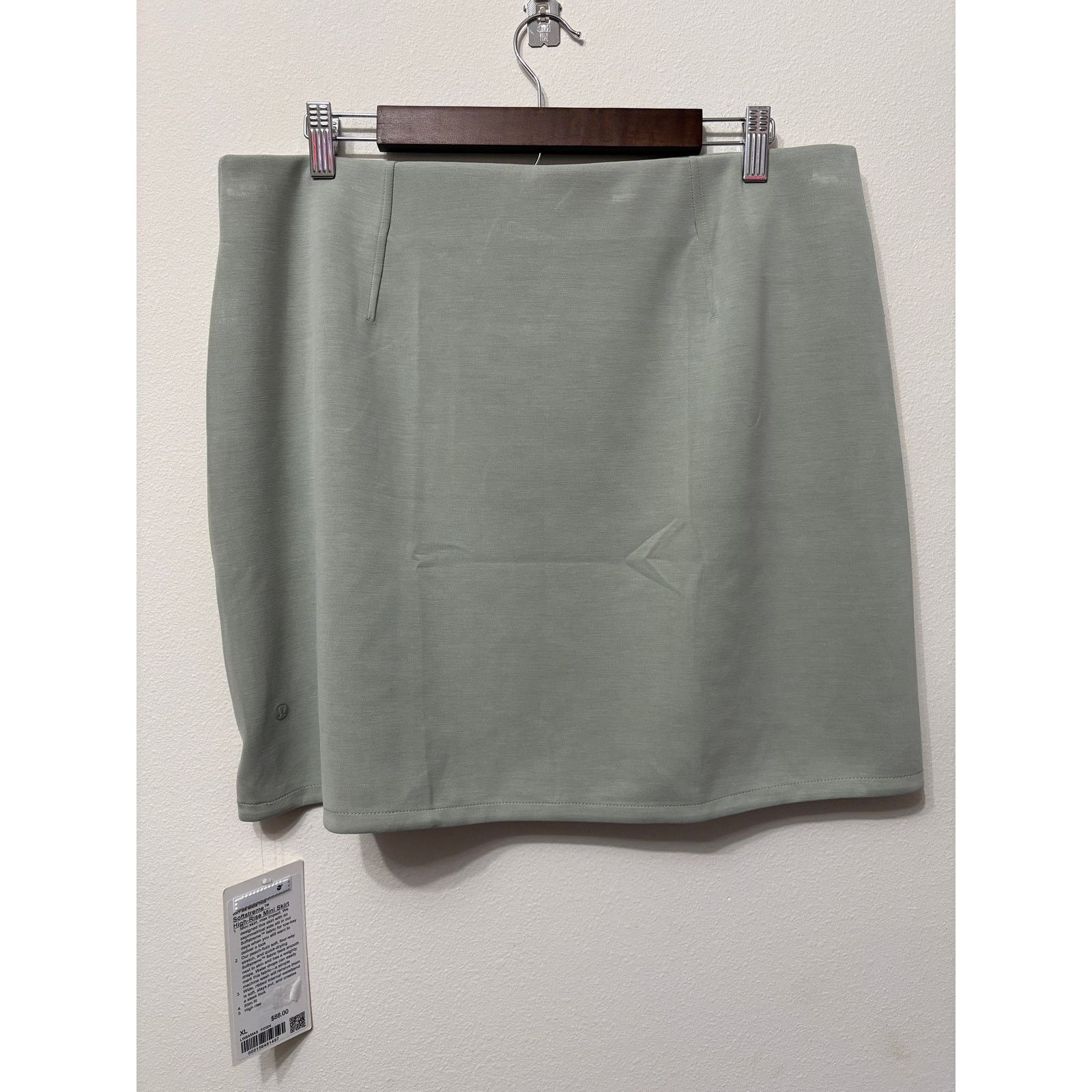 Lululemon NWT Lululemon High-Rise Mini Skirt Sz XL MSRP $88 Fog Green Size 38" / US 16 / IT 52 - 4 Thumbnail