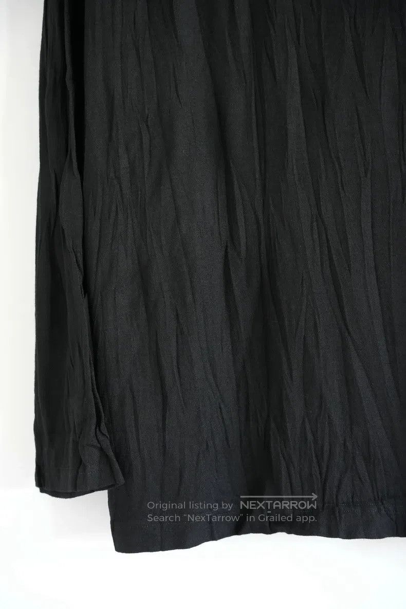 Yohji Yamamoto YOHJI YAMAMOTO Pleated High-Neck Wool Long-Sleeved T-Shirt Size US L / EU 52-54 / 3 - 5 Thumbnail