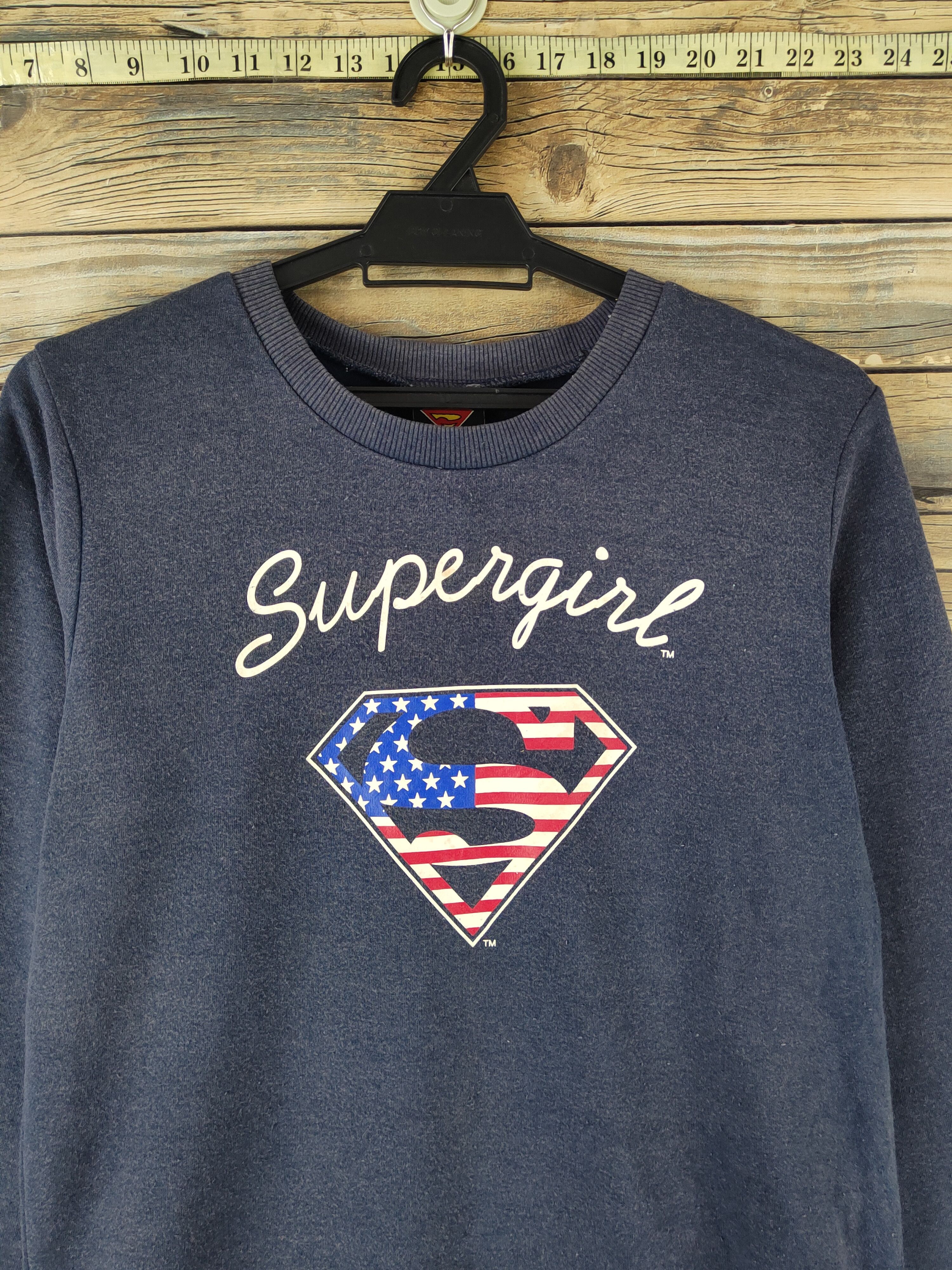 Marvel Comics DL Supergirl Navy Sweatshirts #2468 Size M / US 6-8 / IT 42-44 - 2 Thumbnail
