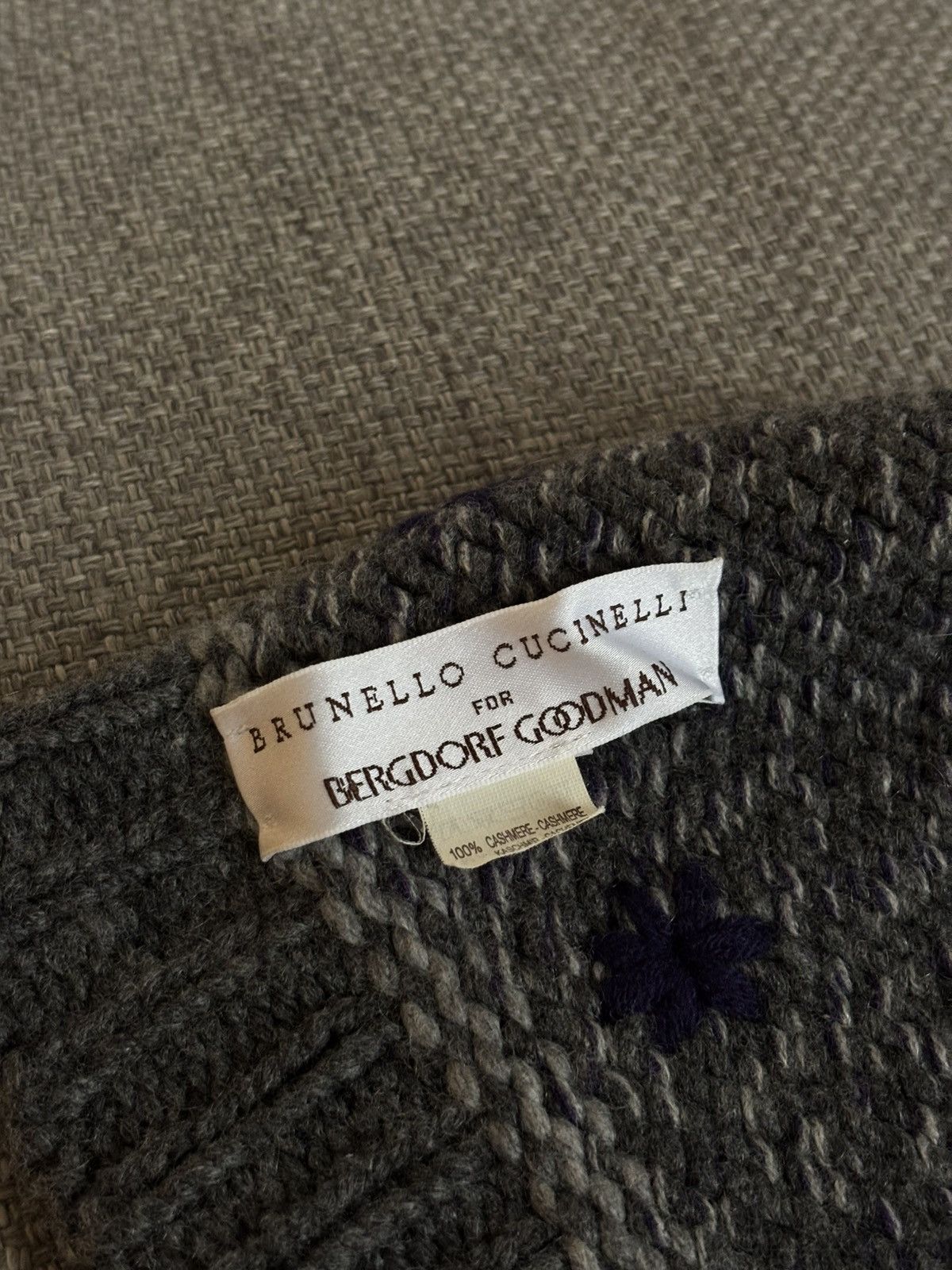 Brunello Cucinelli Brunello Cucinelli Gray 100% Cashmere Beanie Size ONE SIZE - 3 Thumbnail