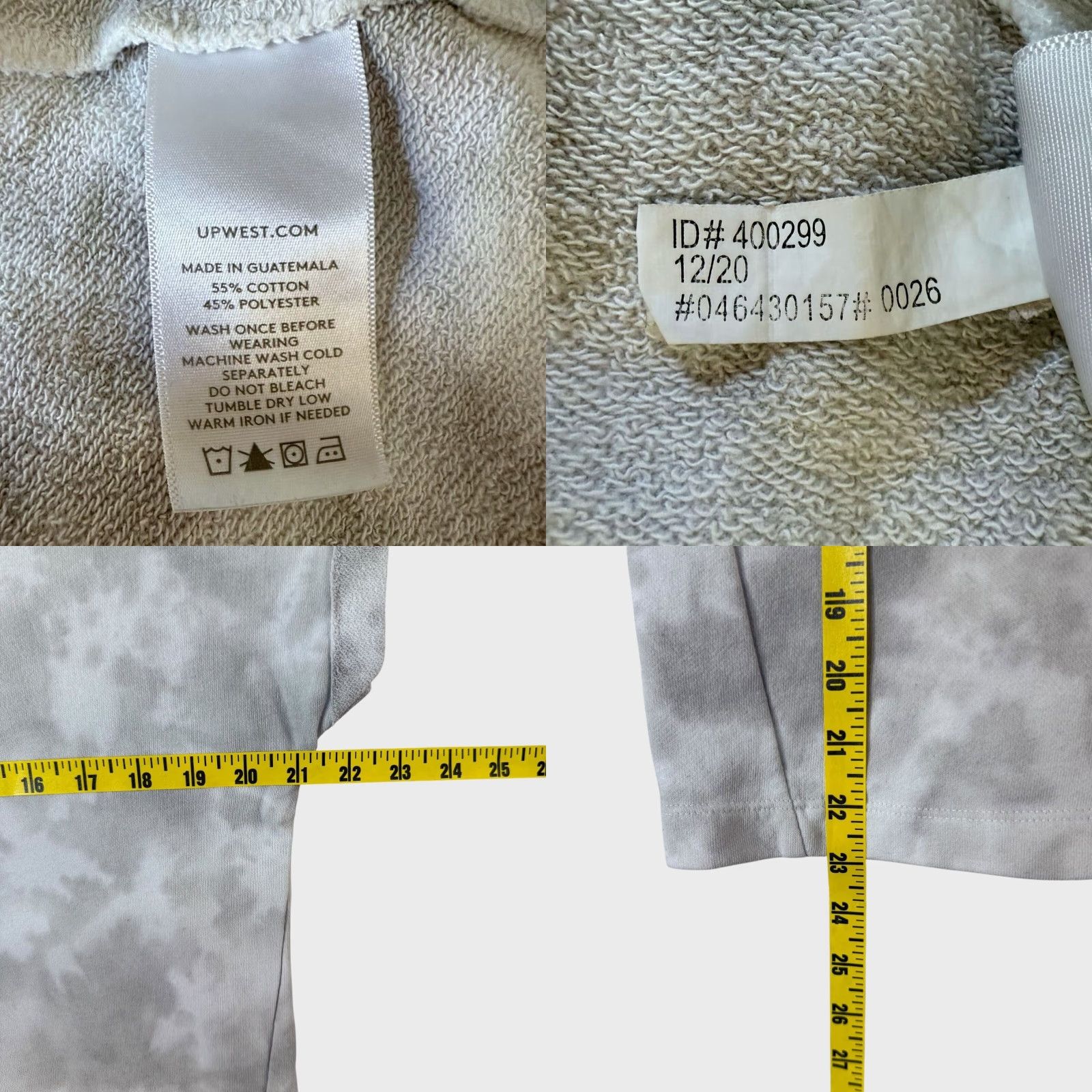 Vintage VINTAGE UpWest Tie-Dye Crewneck Sweatshirt Women's Small Gray Short Sleeve Pullover Casual Activewear Fall Spring Summer Outdoor Size S / US 4 / IT 40 - 8 Thumbnail
