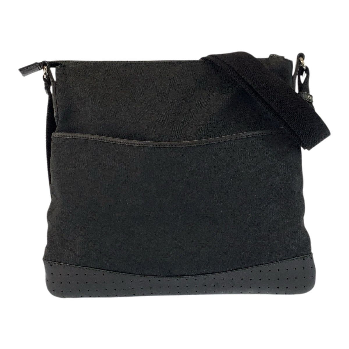 Gucci Gucci Gucci GG Canvas Leather Shoulder Bag Leather Shoulder Bag 145857 DUTY FREE for USA Size ONE SIZE - 1 Thumbnail