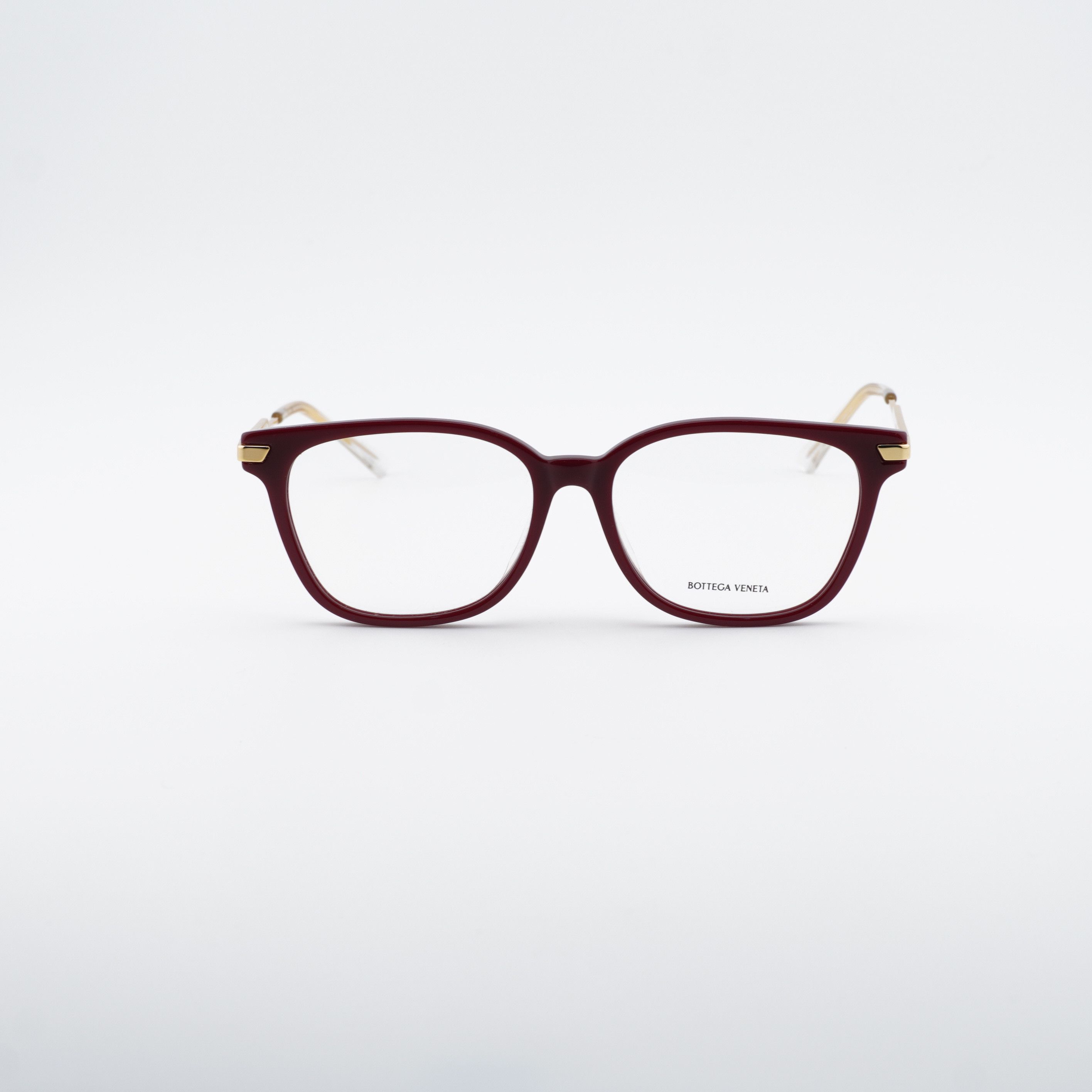 Bottega Veneta Bottega Veneta BV1074OA 004 Eyeglasses Burgundy/Gold 53mm Size ONE SIZE - 4 Thumbnail