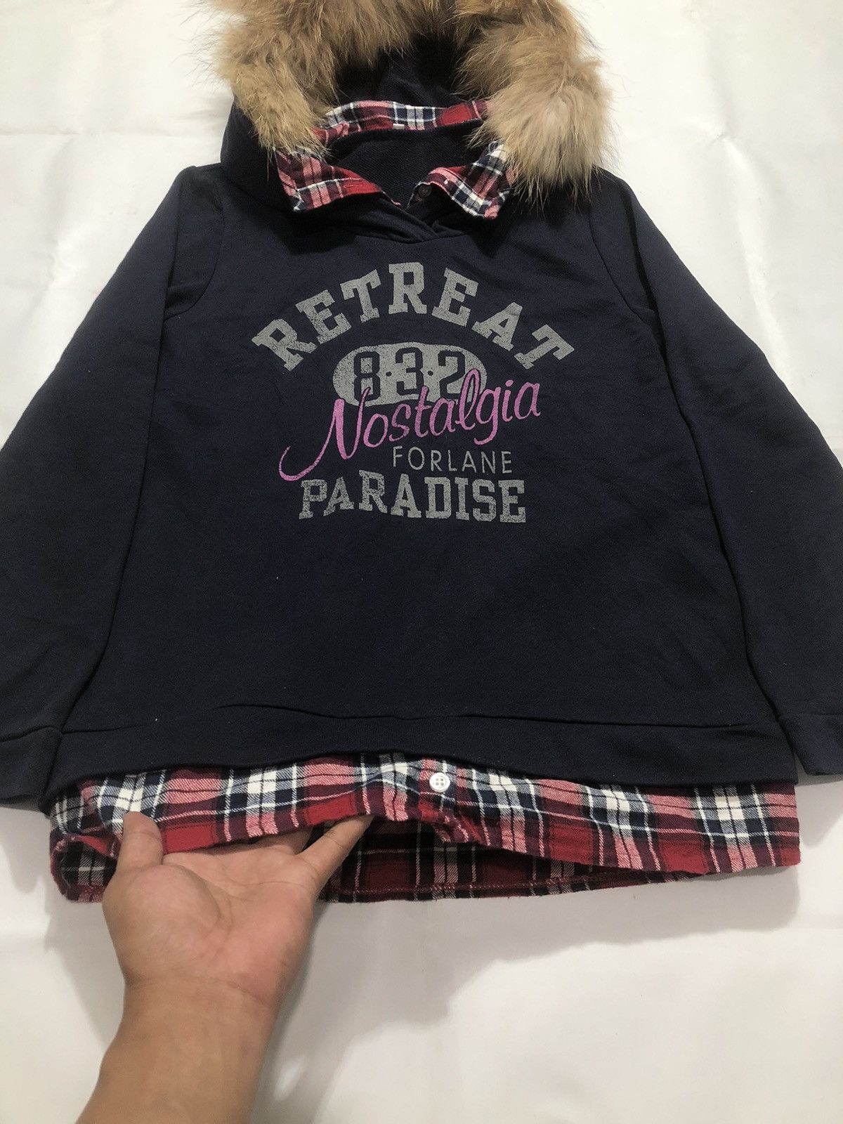 Hysteric Glamour Japan Poem Faux Fur Hoodie Zip Lgb ifsix Style Size US M / EU 48-50 / 2 - 2 Thumbnail